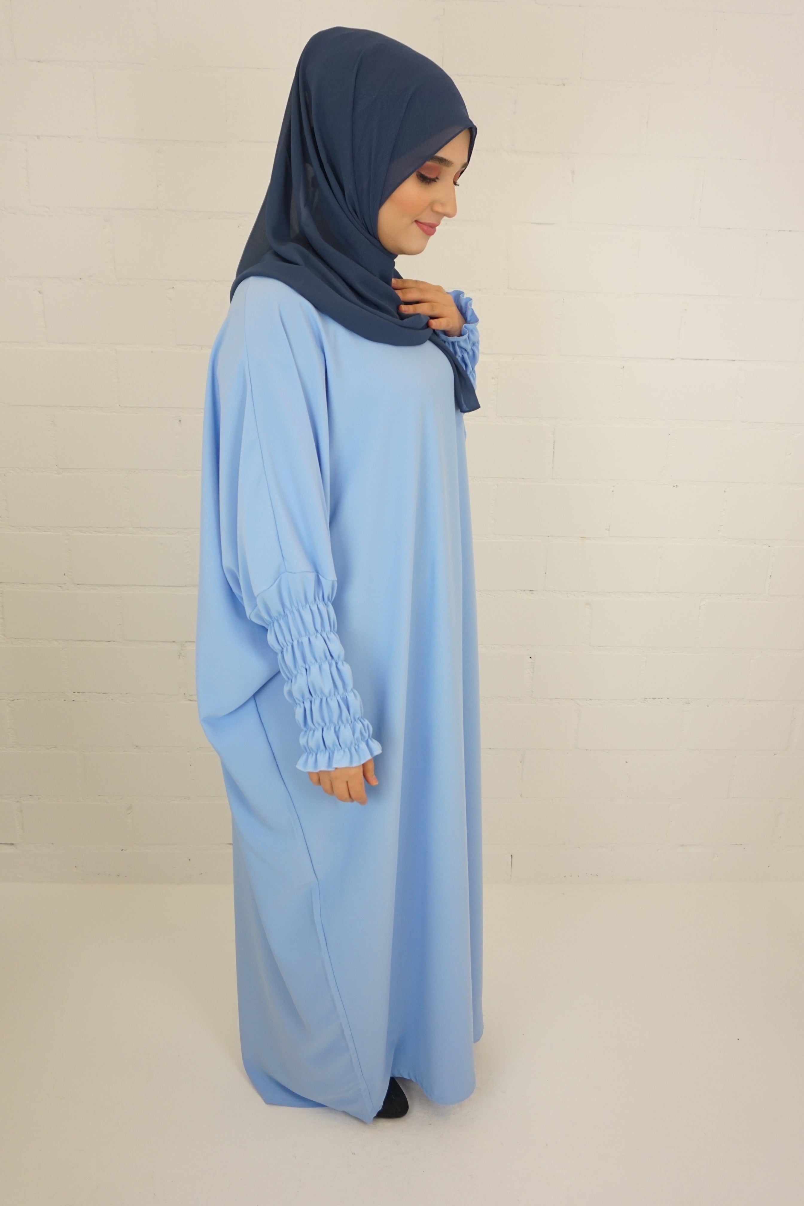 Jilbab Kleid Samaya Wasserblau