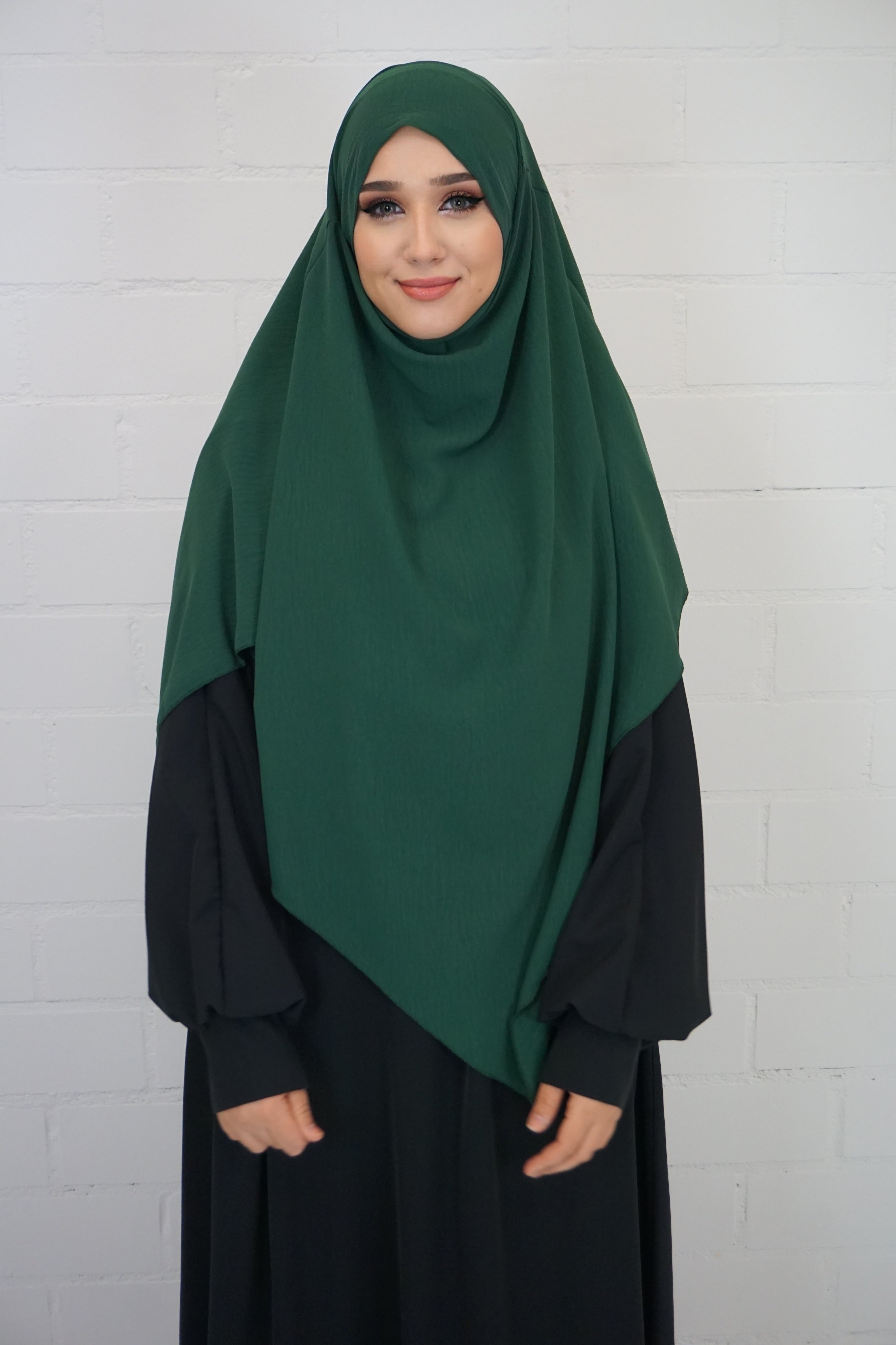 Jazz Khimar 1-lagig Smaragdgrün