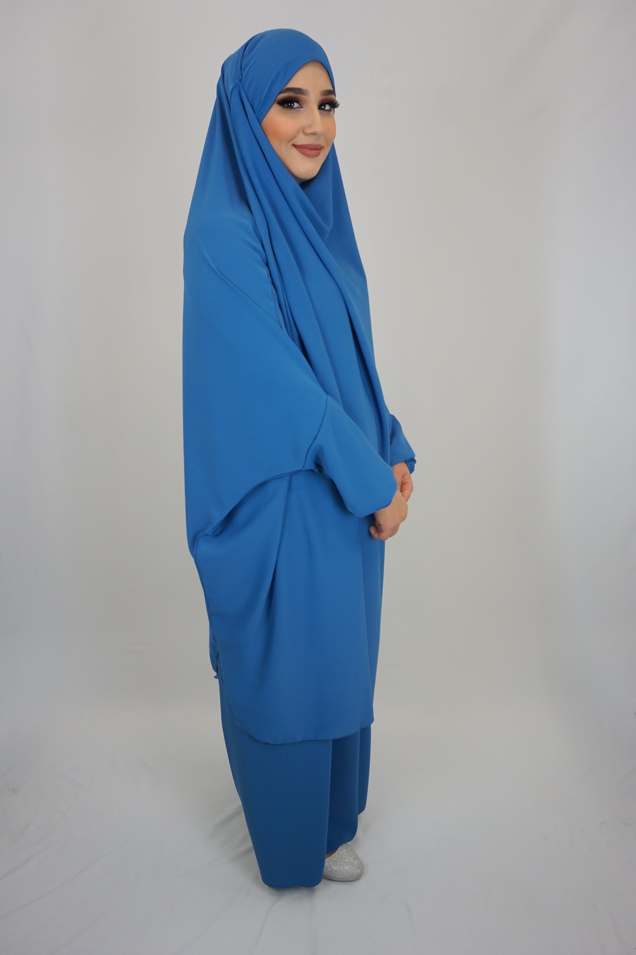 Jilbab Farheena Jeansblau