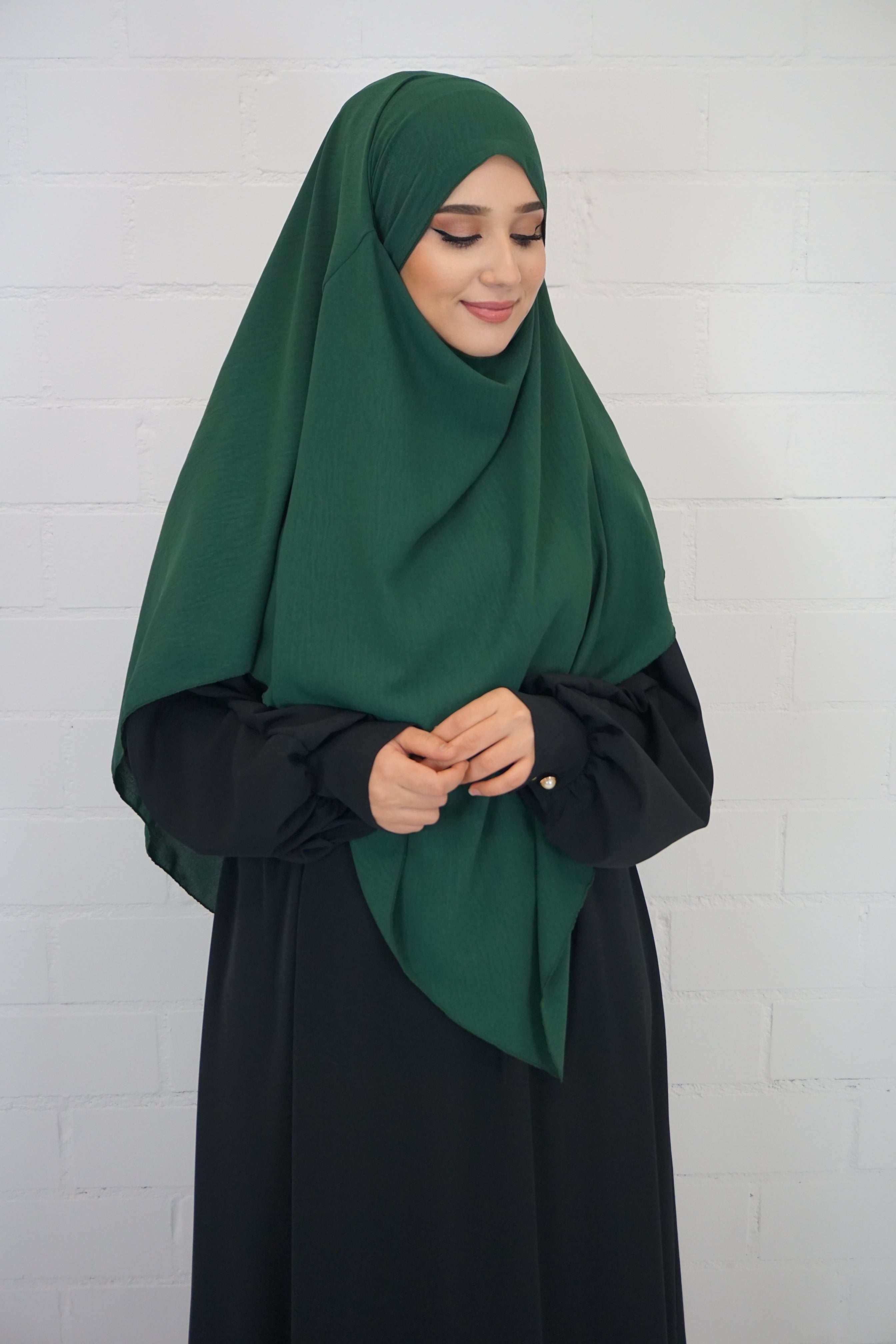 Jazz Khimar 1-lagig Smaragdgrün