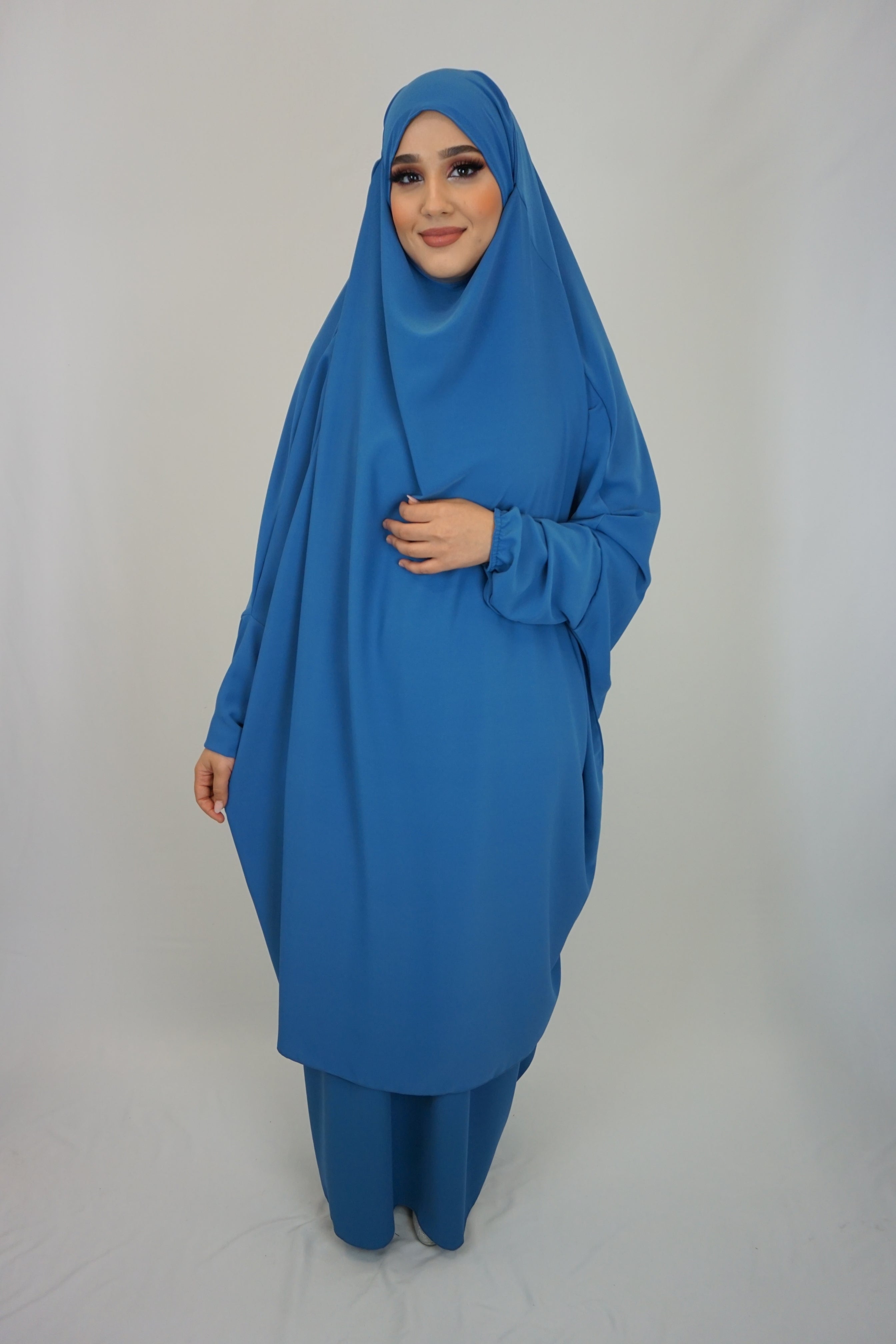 Jilbab Farheena Jeansblau