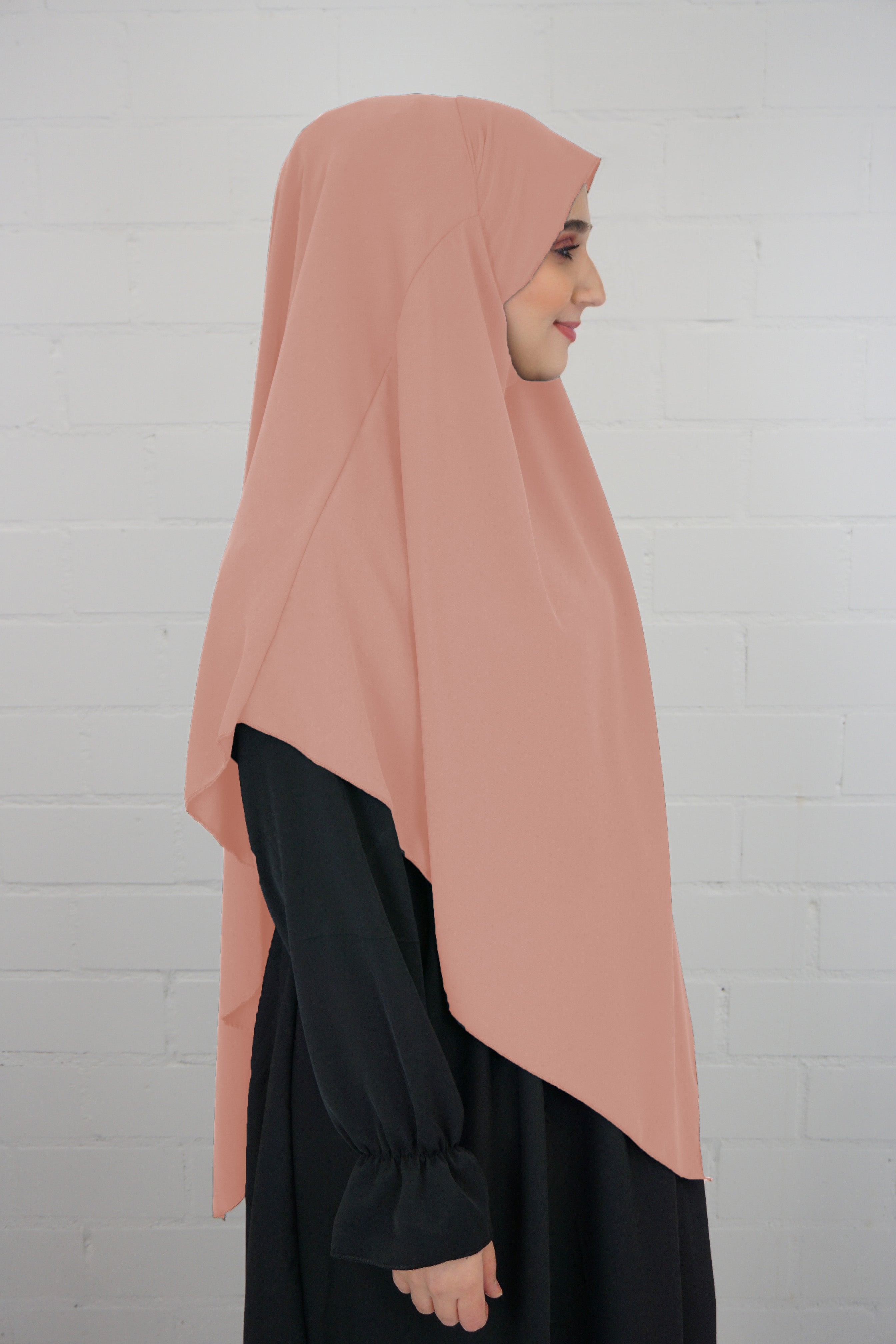 Medina Khimar 1-lagig Hell-Lachs