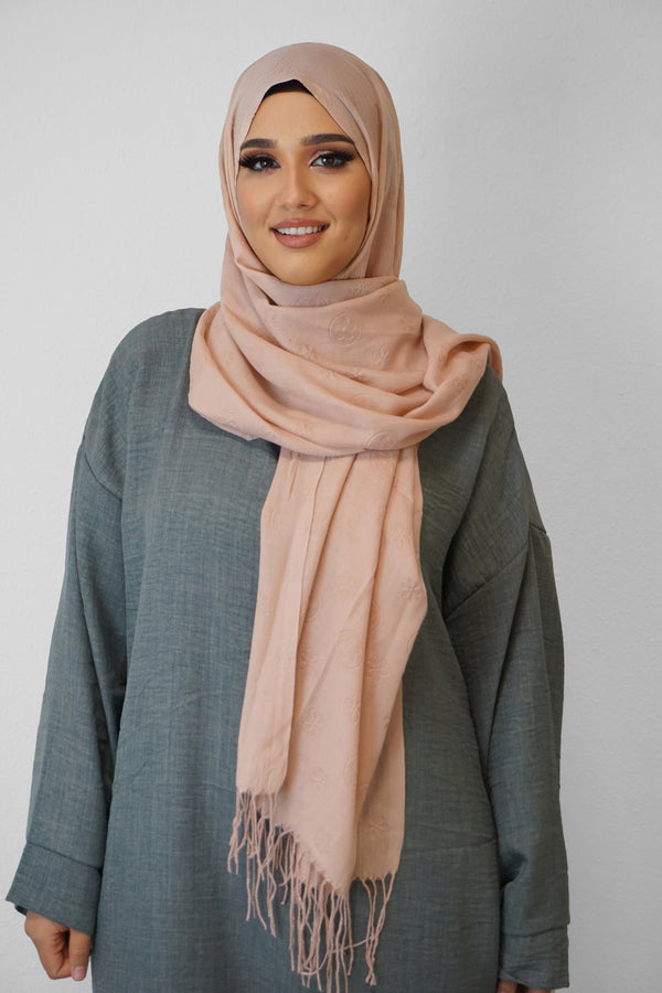 Baumwolle Hijab Zuhur Blush