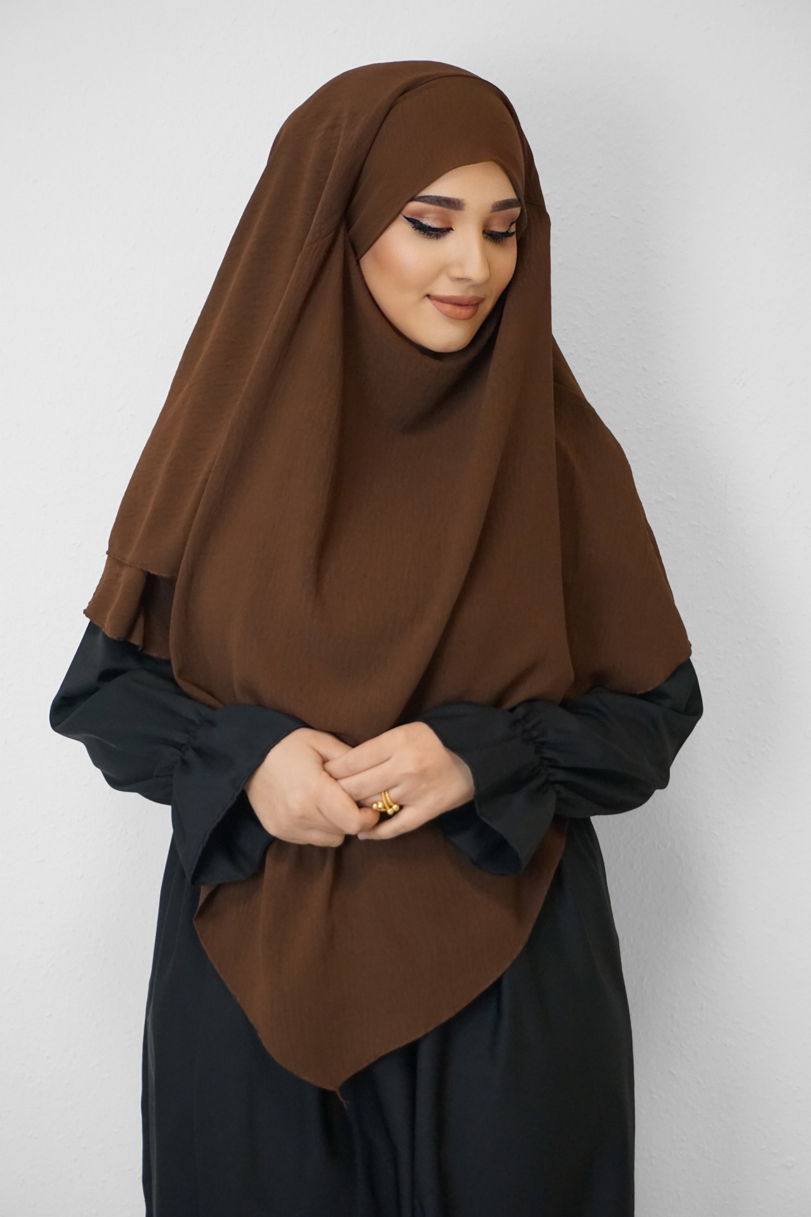 Jazz Khimar 2-lagig Braun