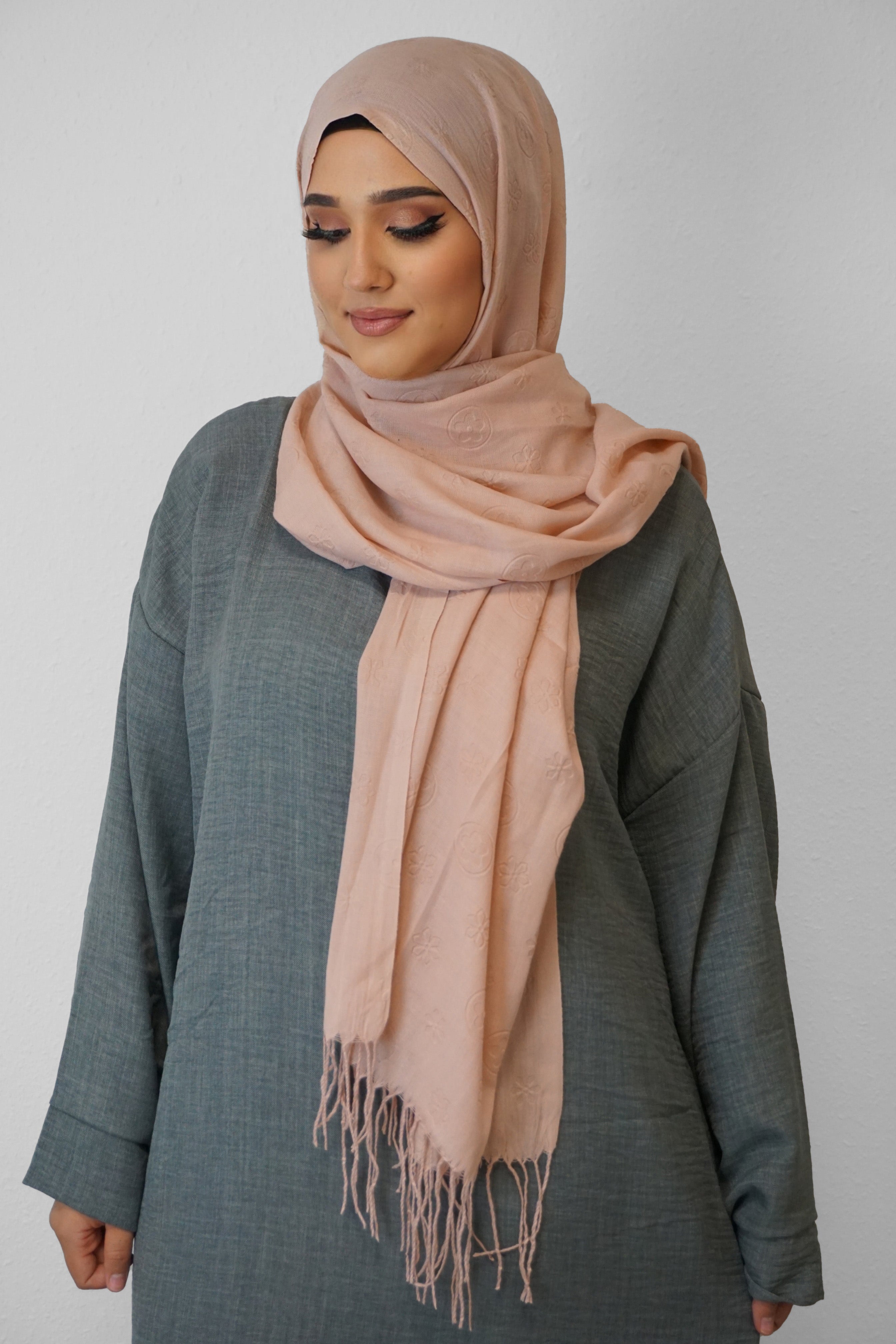 Baumwolle Hijab Zuhur Blush