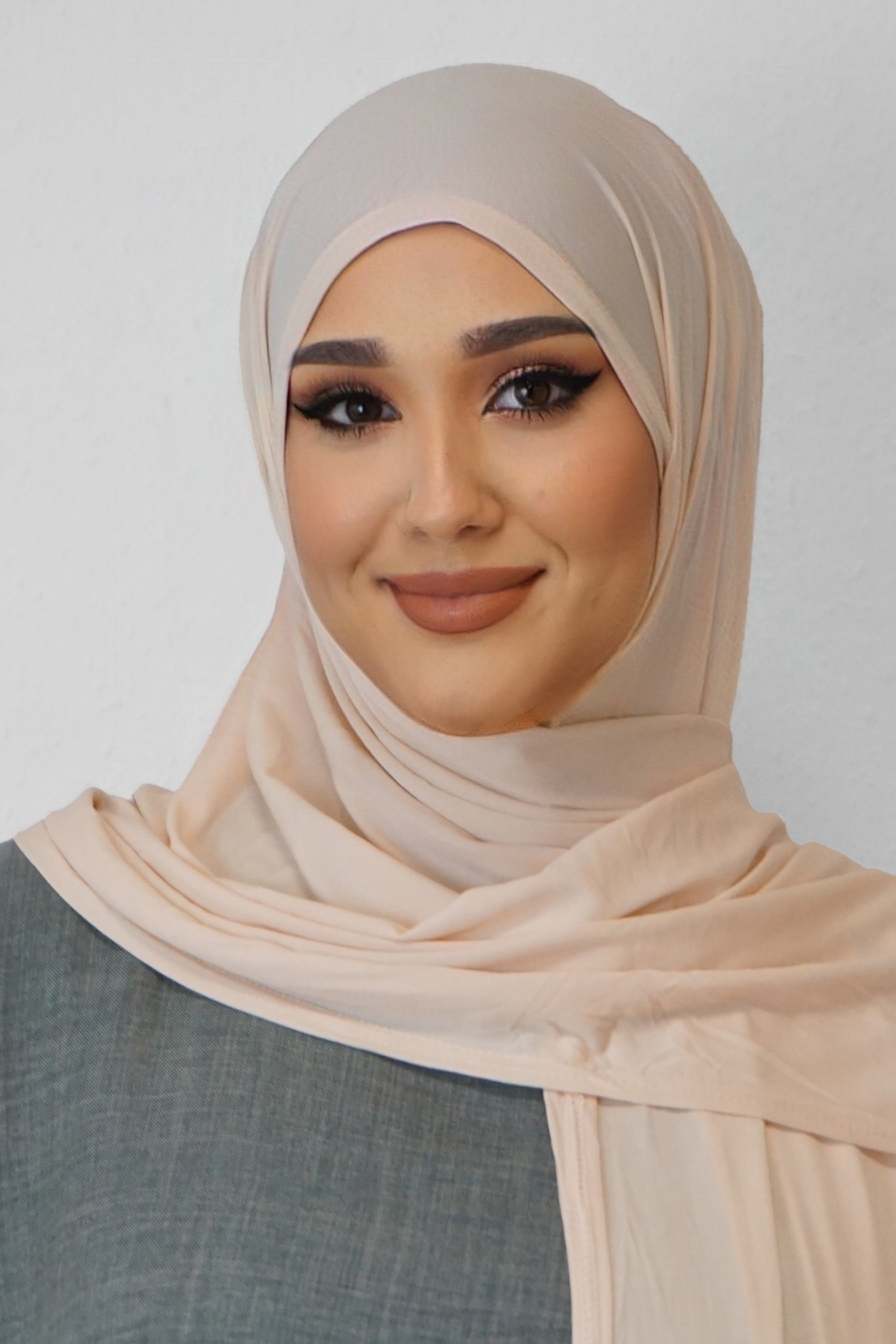 Premium Jersey Hijab Pfirsich