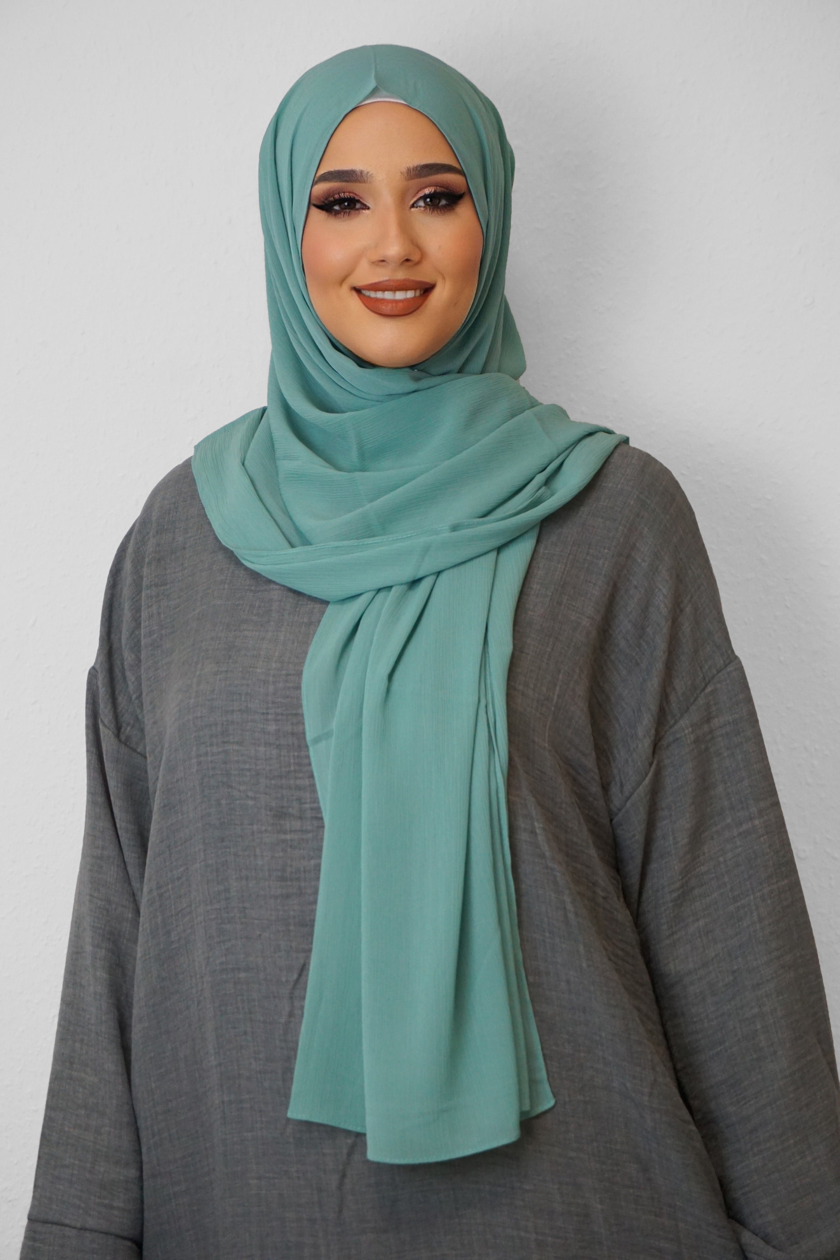 Crinkle Premium Chiffon Hijab Pistazie