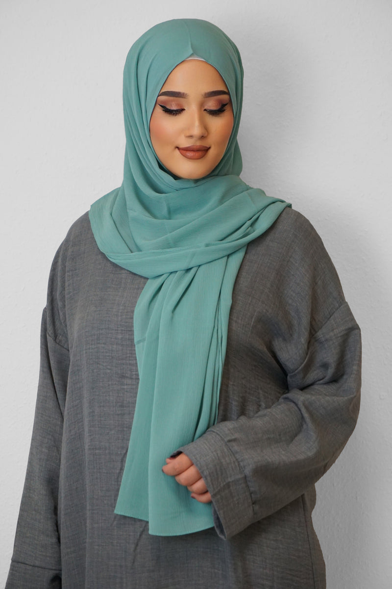 Crinkle Premium Chiffon Hijab Pistazie