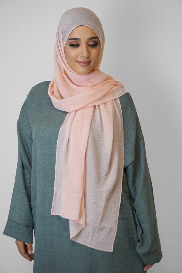Baumwolle Crinkle-Hijab Rose