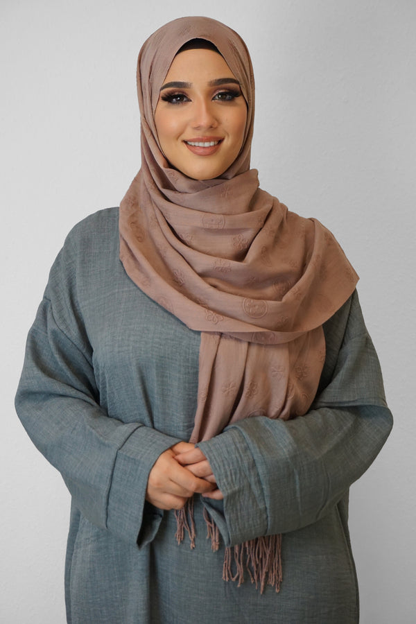 Baumwolle Hijab Zuhur Darkblush