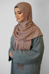 Baumwolle Hijab Zuhur Darkblush