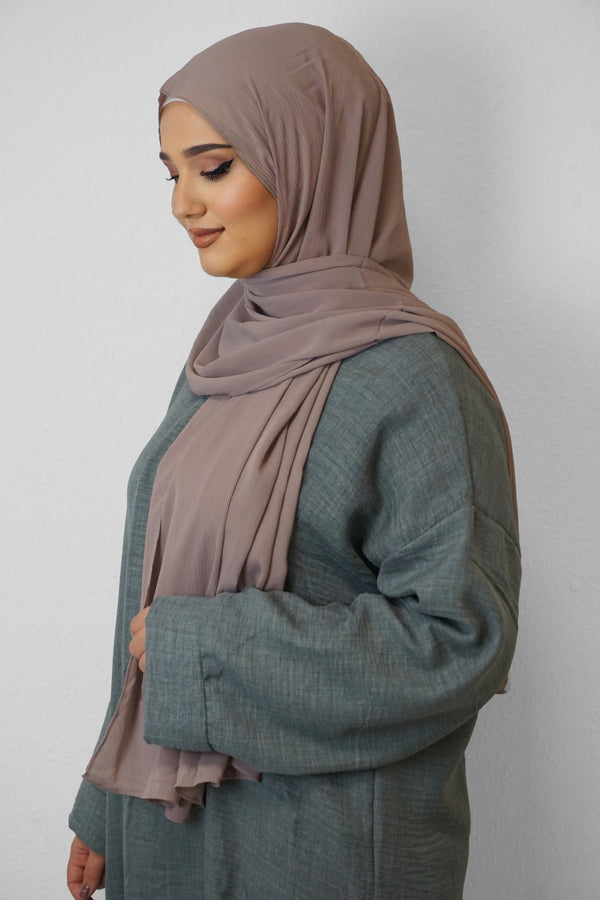 Crinkle Premium Chiffon Hijab Taupe