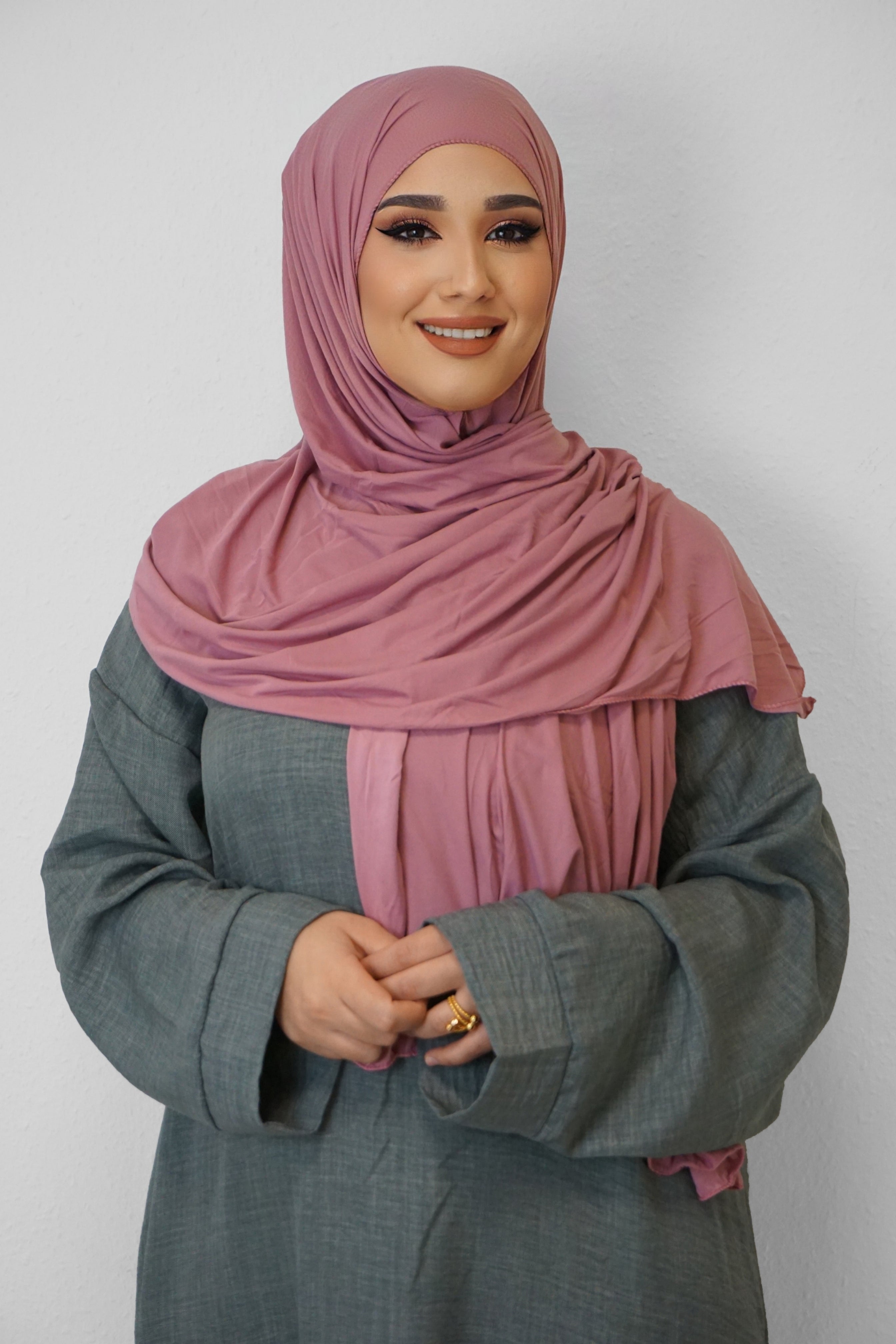 Jersey Hijab Fiza Blush 2