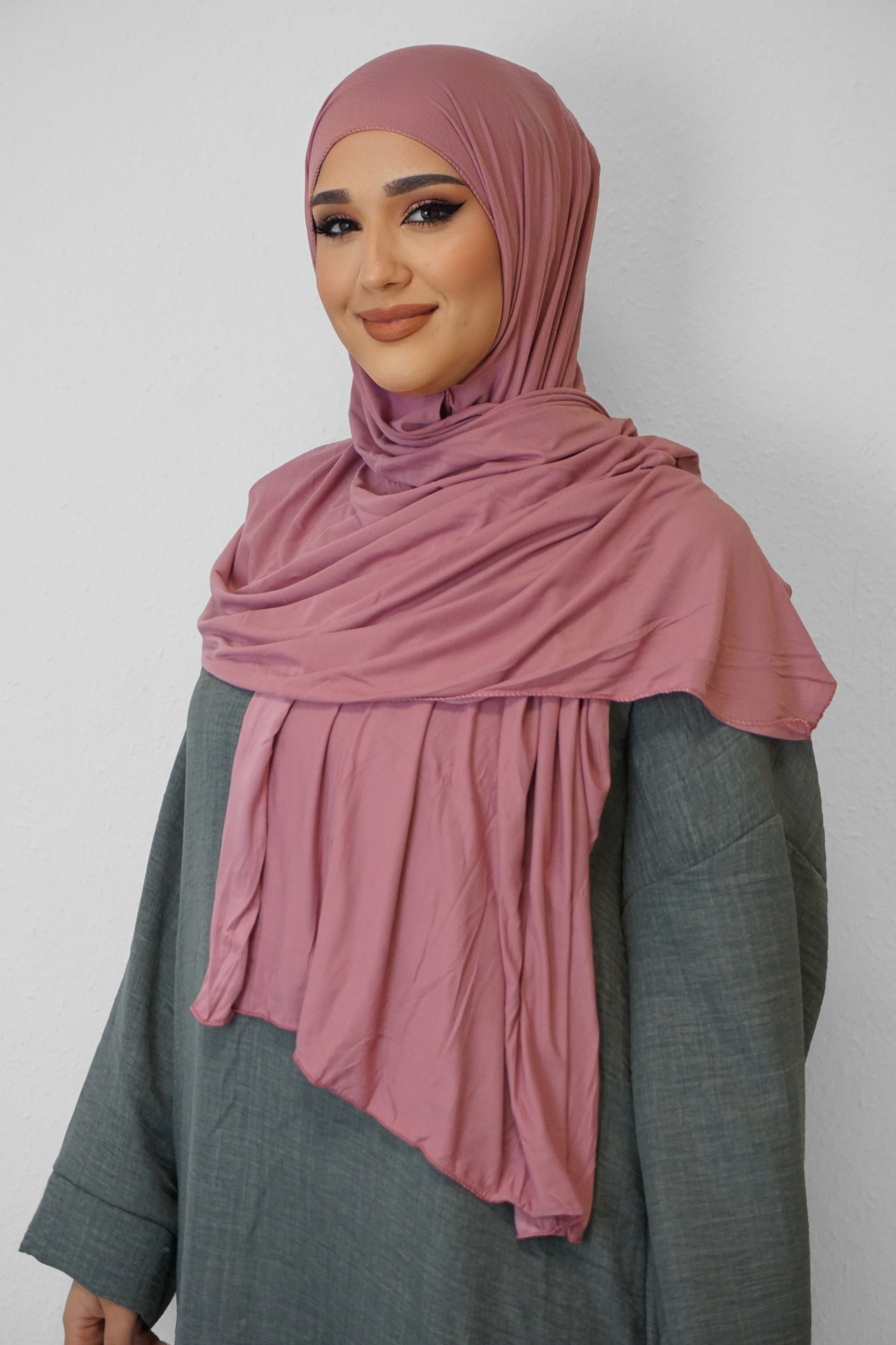 Jersey Hijab Fiza Blush 2