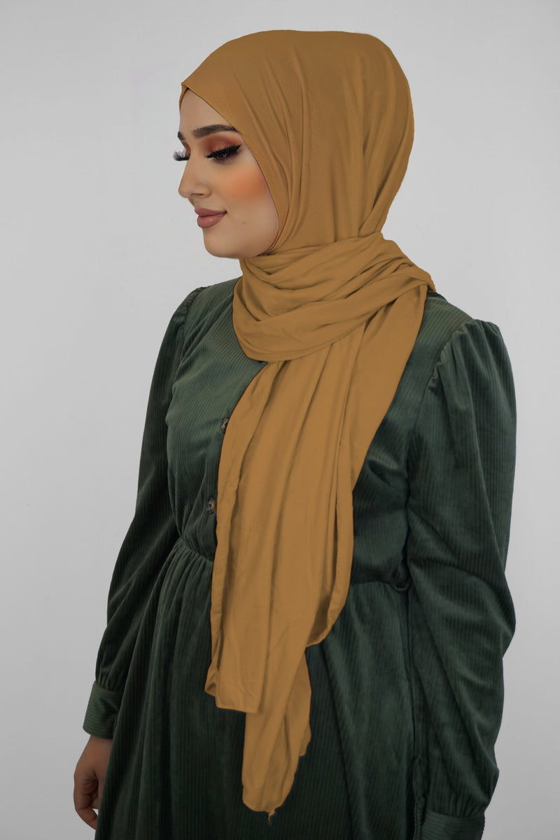 Jersey Hijab Fiza Camel