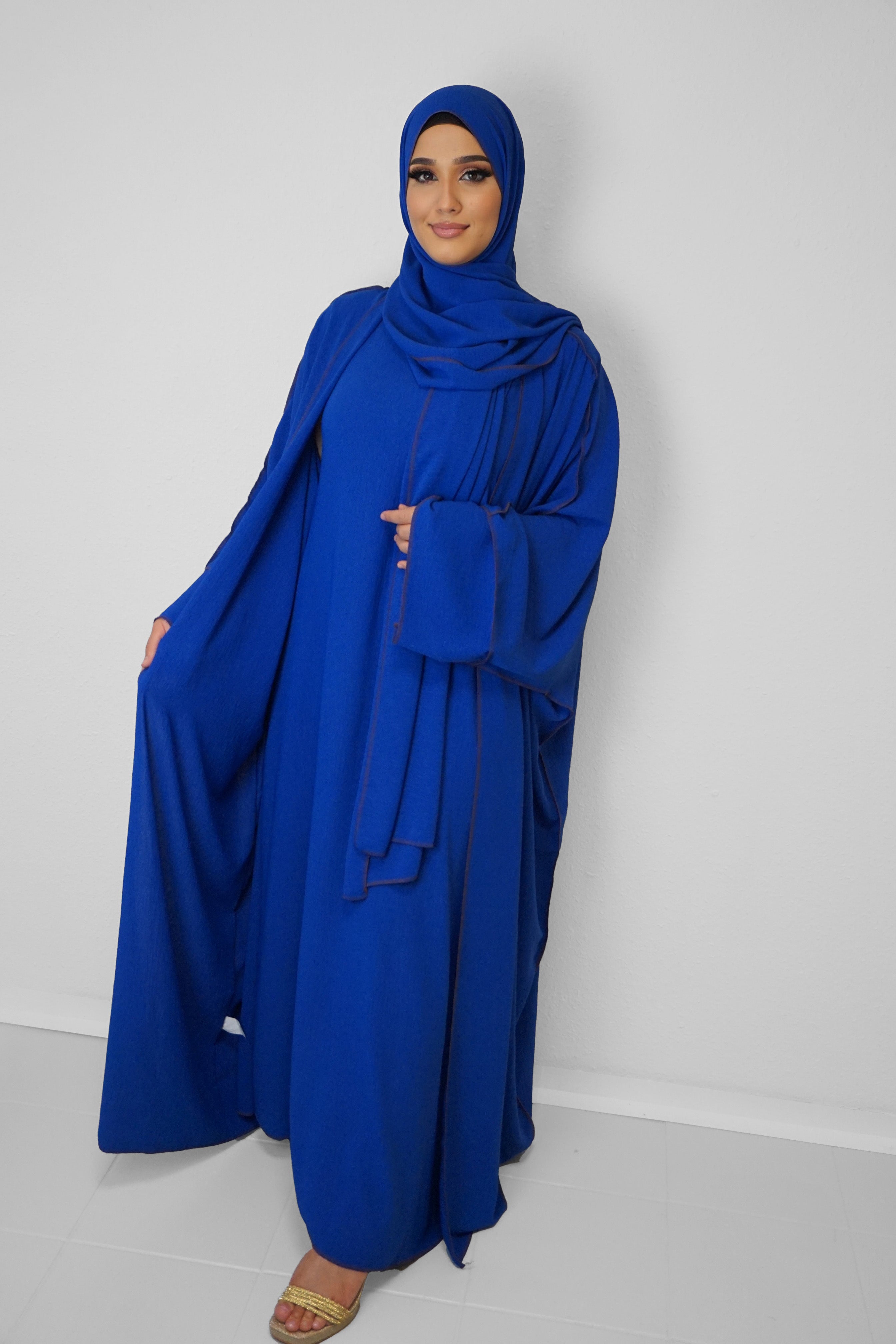 Abaya Naima Leuchtblau