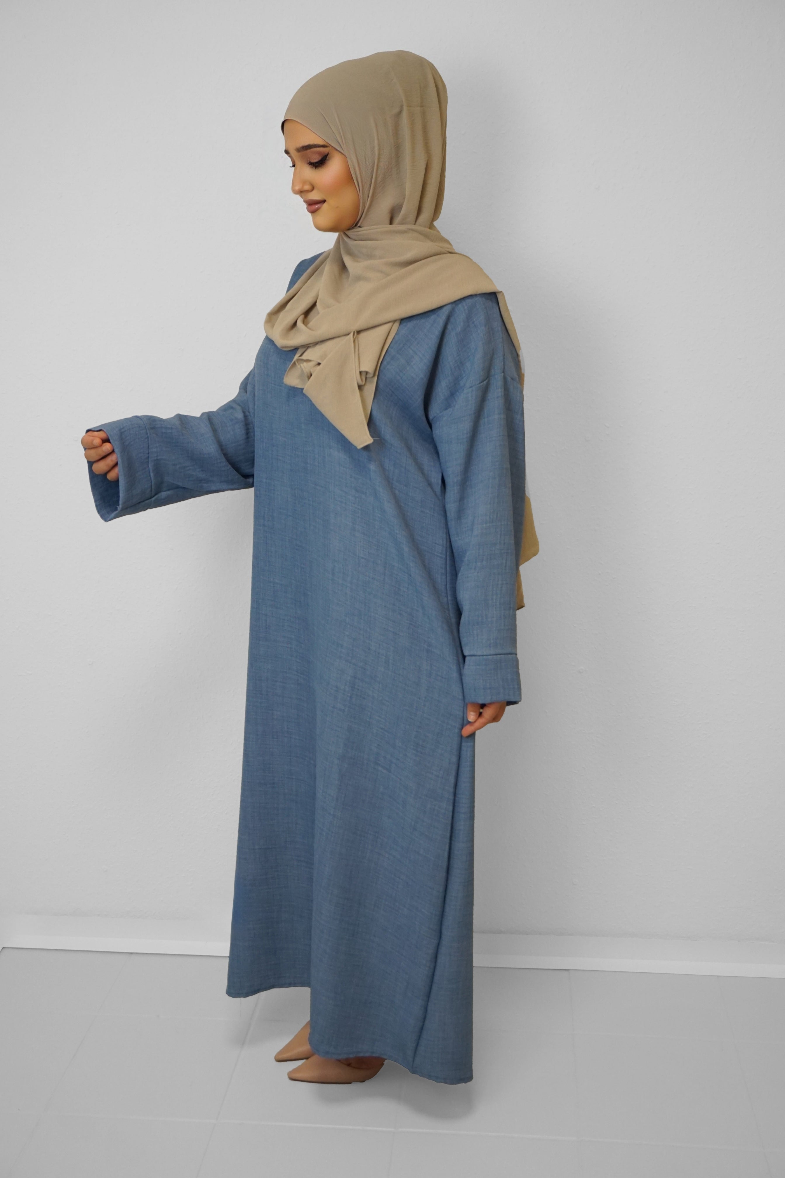 Abaya Bouchra Denimblau