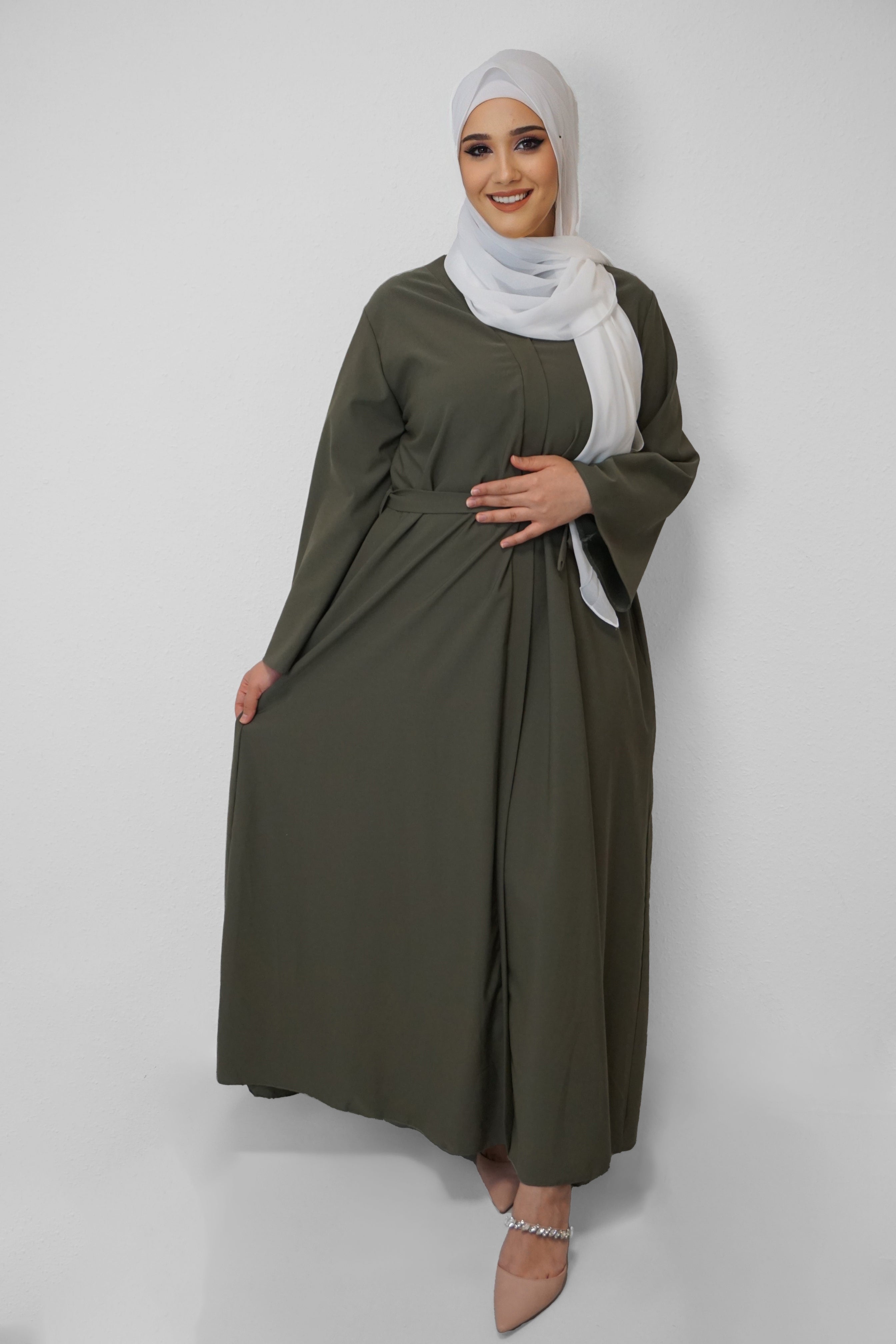 Abaya Fatina Moosgrün