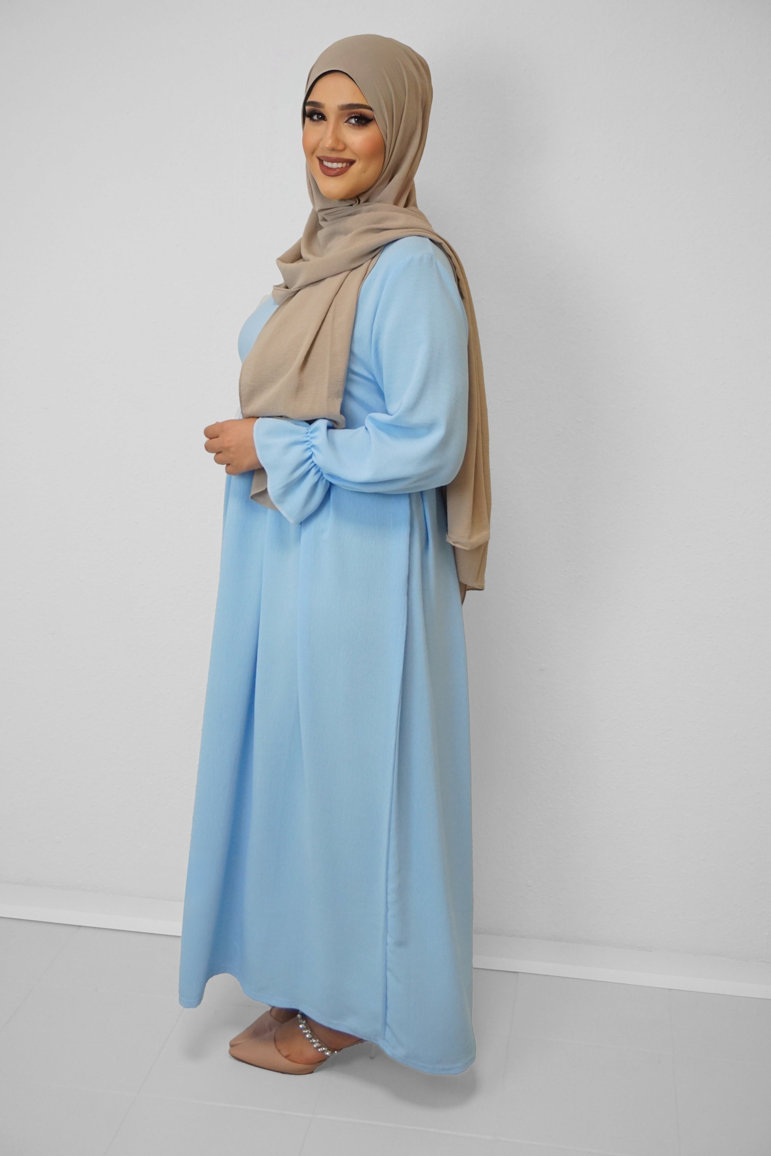 Jazz-Abaya Amna Wasserblau