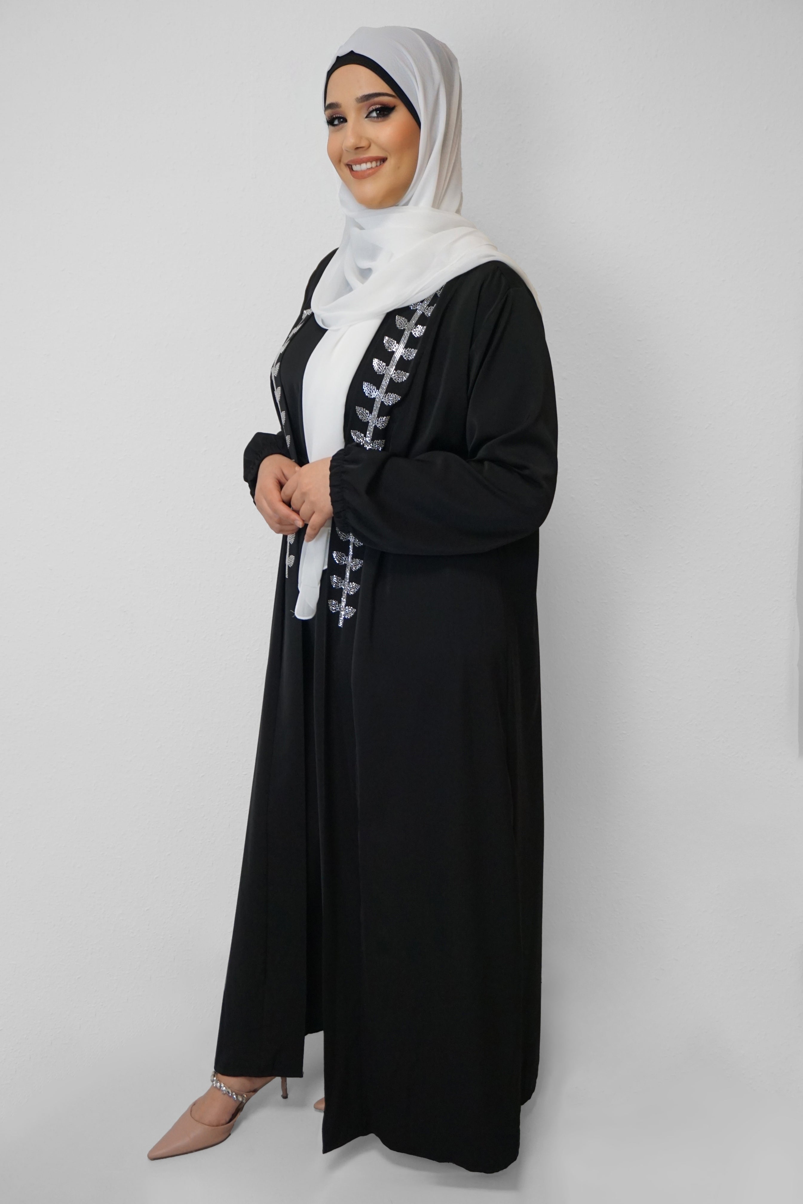 Abaya Charlyn Schwarz