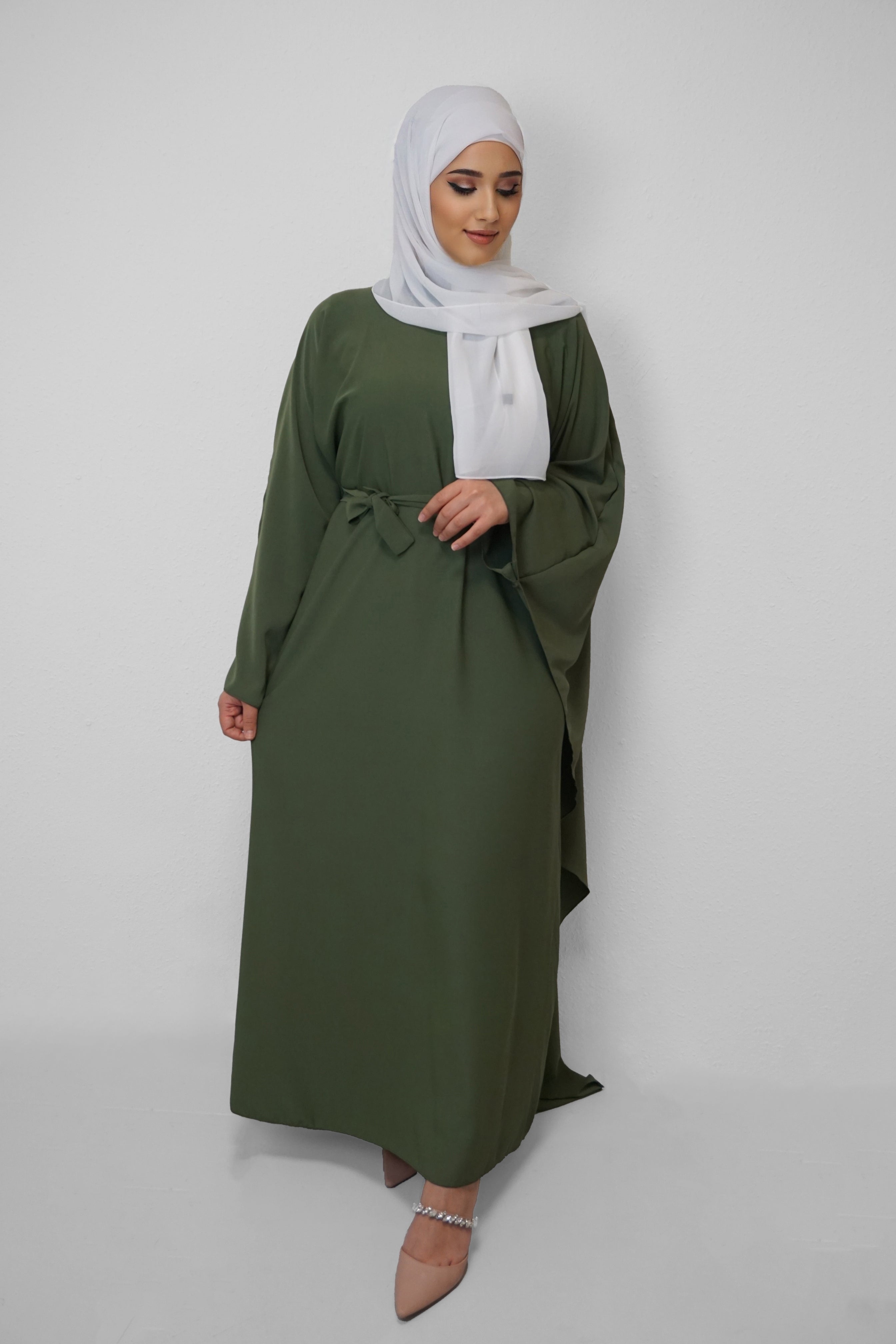 Abaya Essra Moosgrün