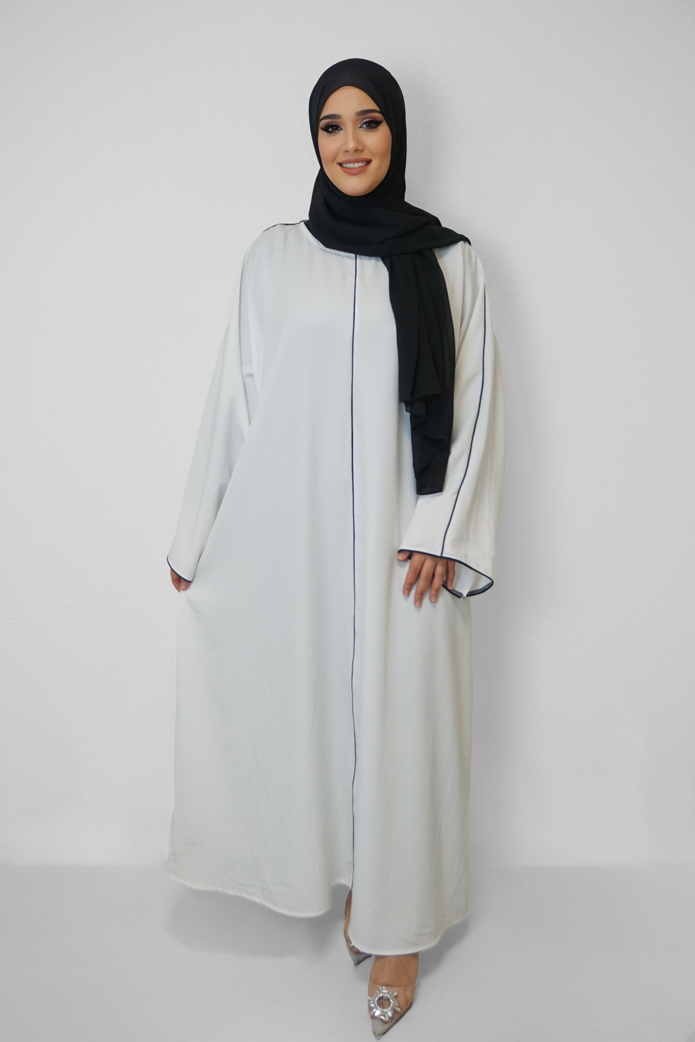 Abaya Erina Weiss