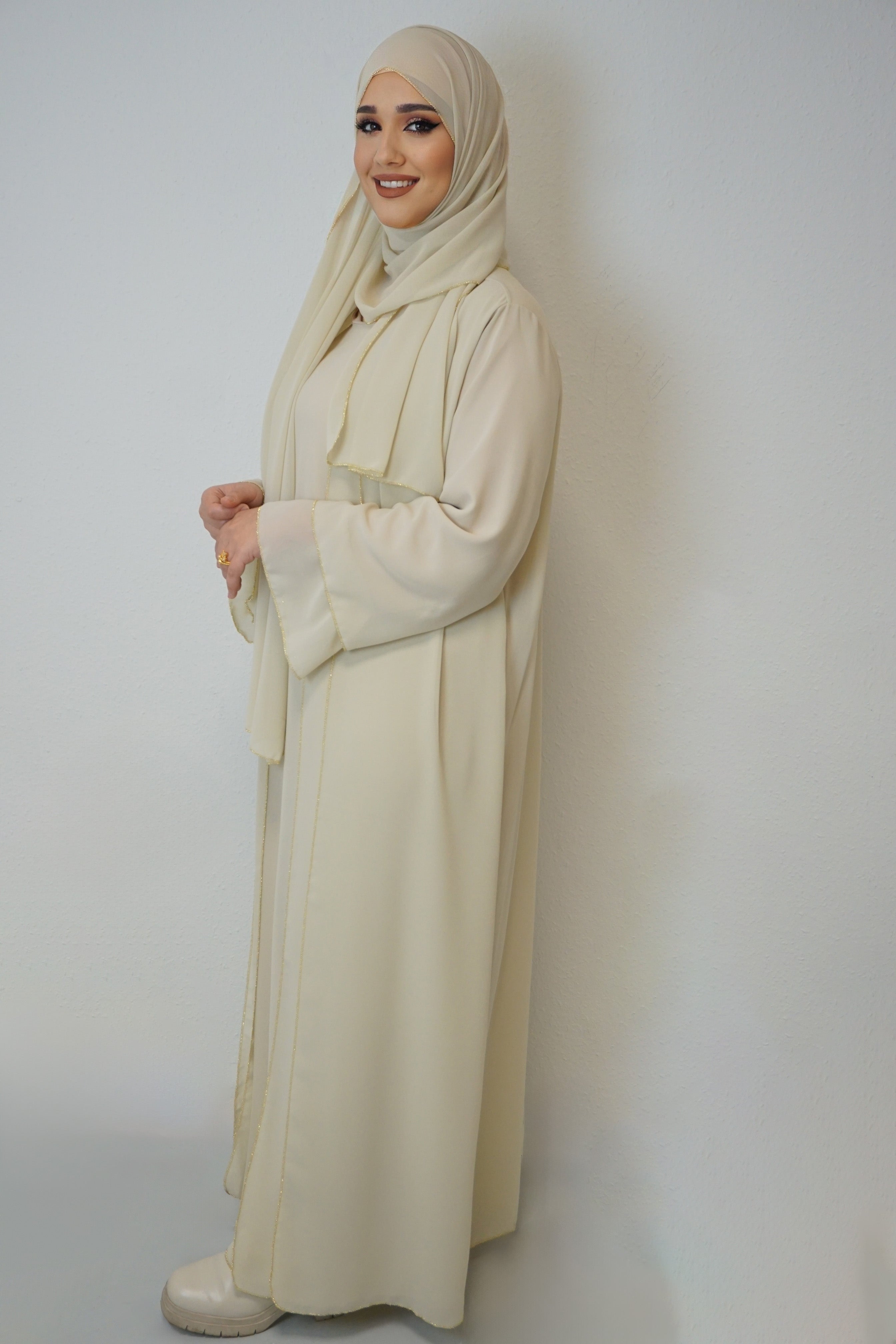 Abaya Imrana Beige