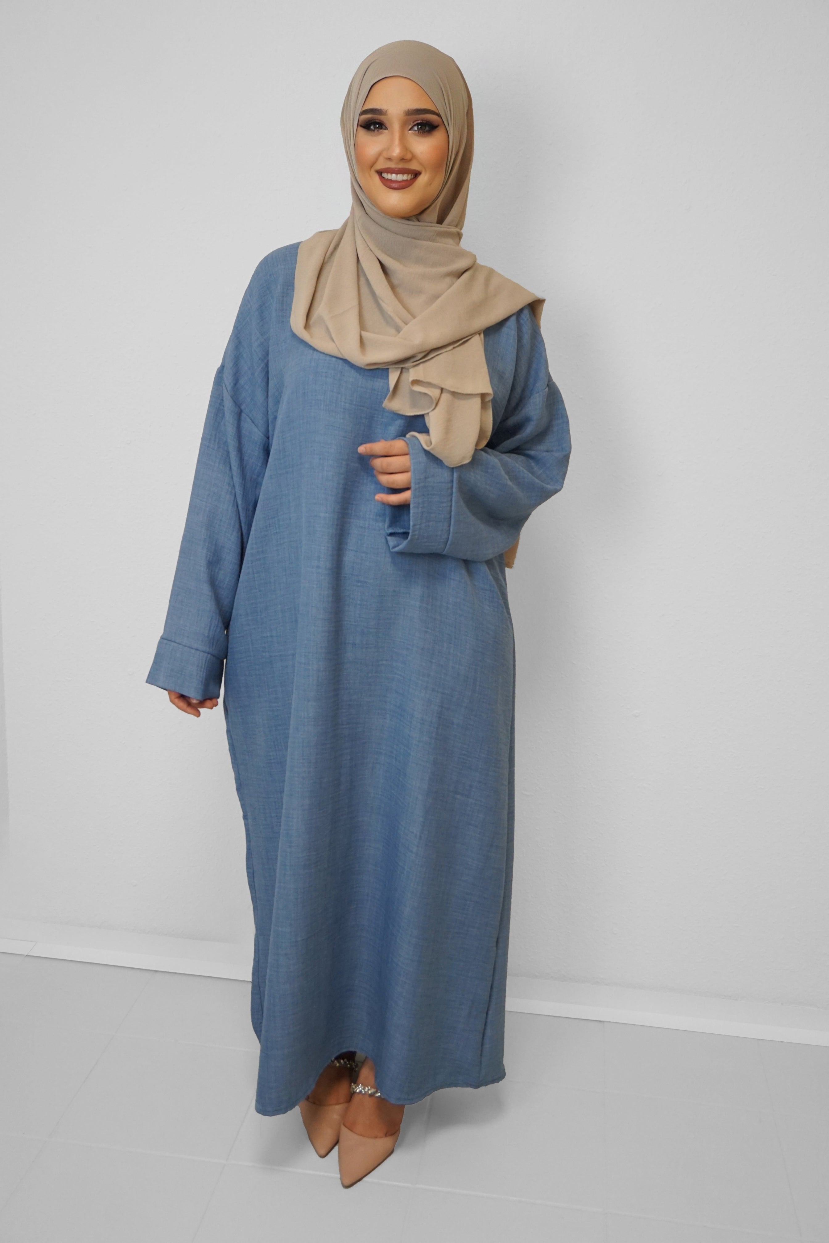 Abaya Bouchra Denimblau