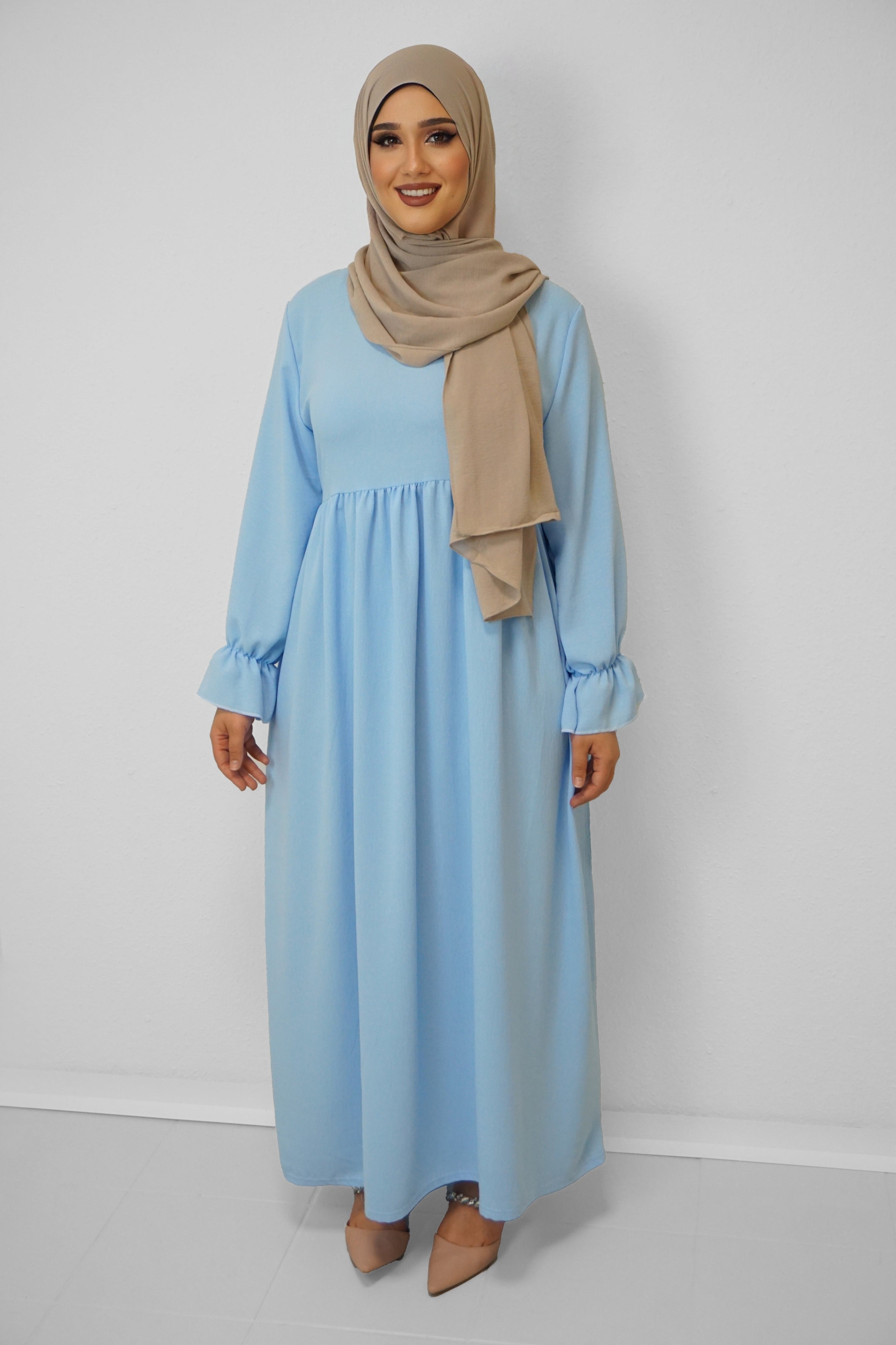 Jazz-Abaya Amna Wasserblau