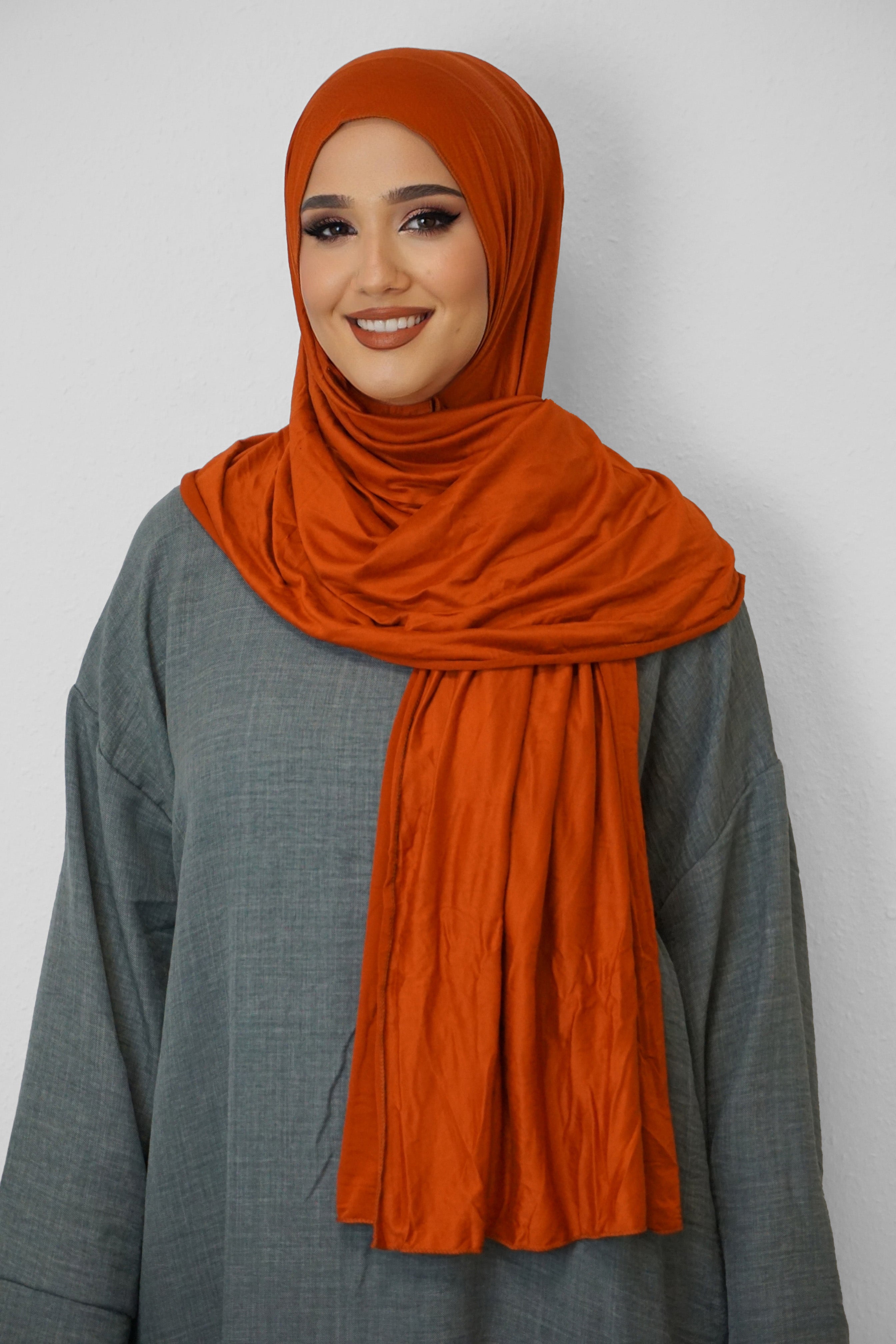 Jersey Hijab Fiza Orange