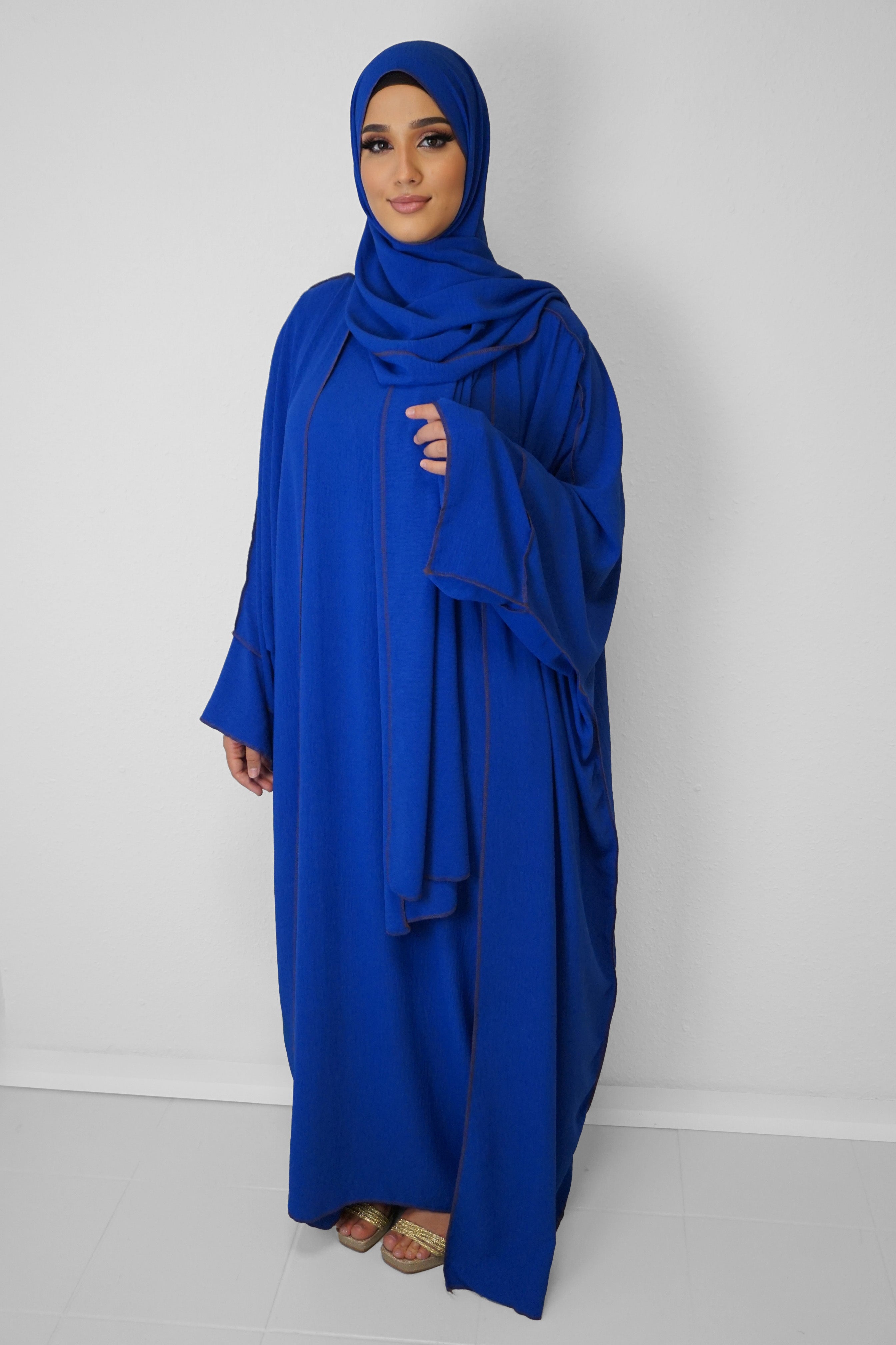 Abaya Naima Leuchtblau