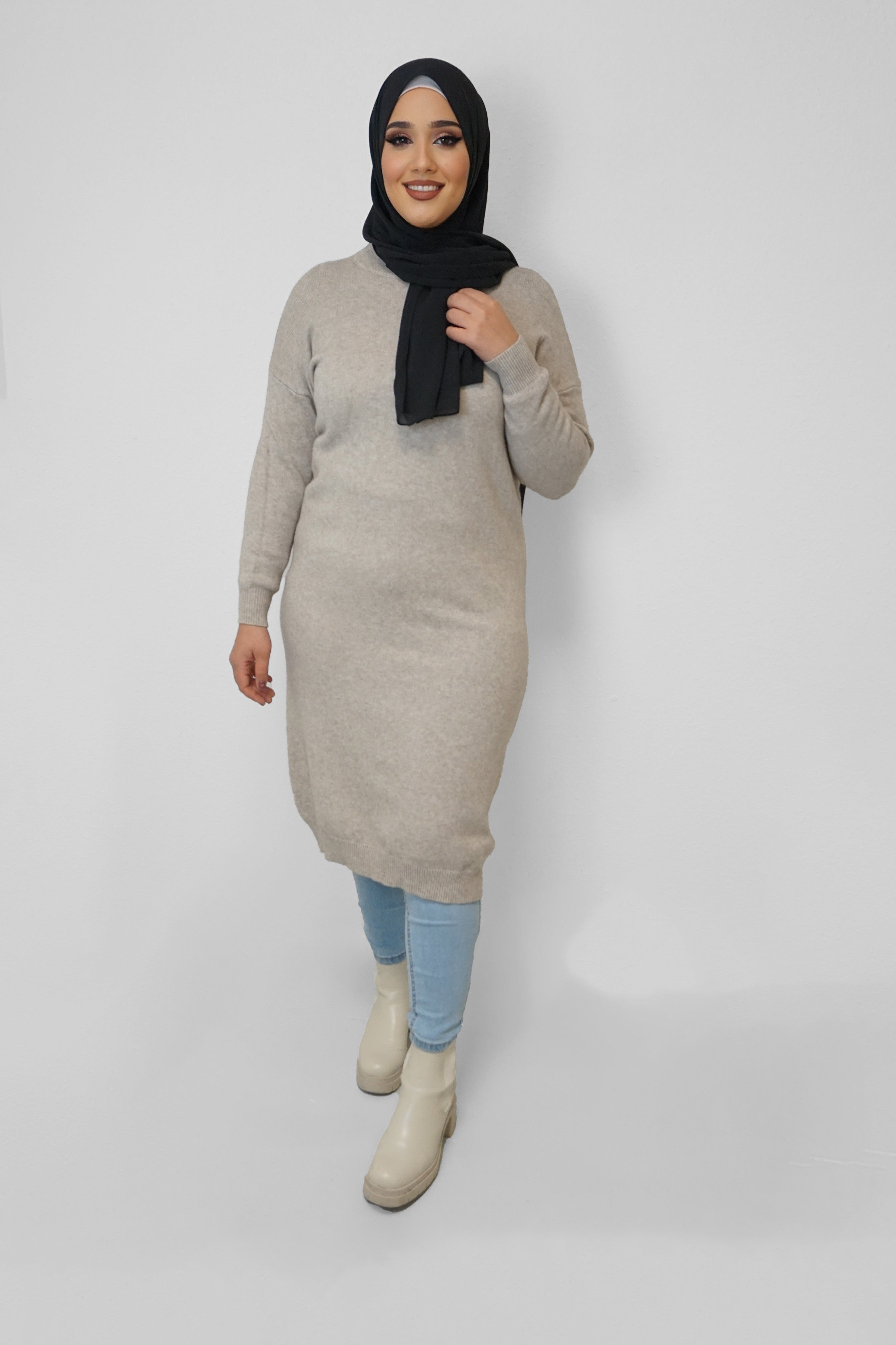 Oversize Pullover Sabiha Taupe