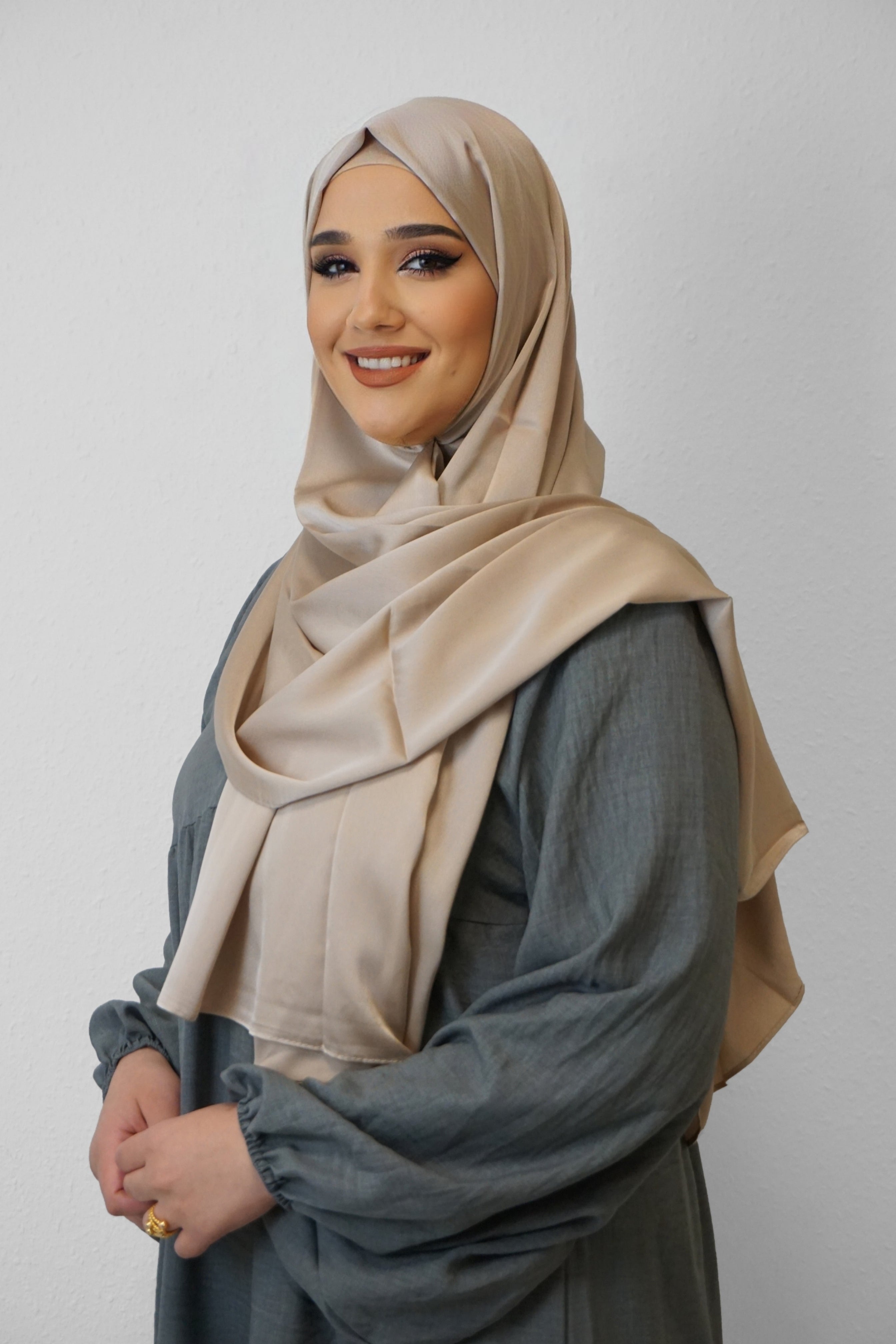 Satin Classic Hijab Sand