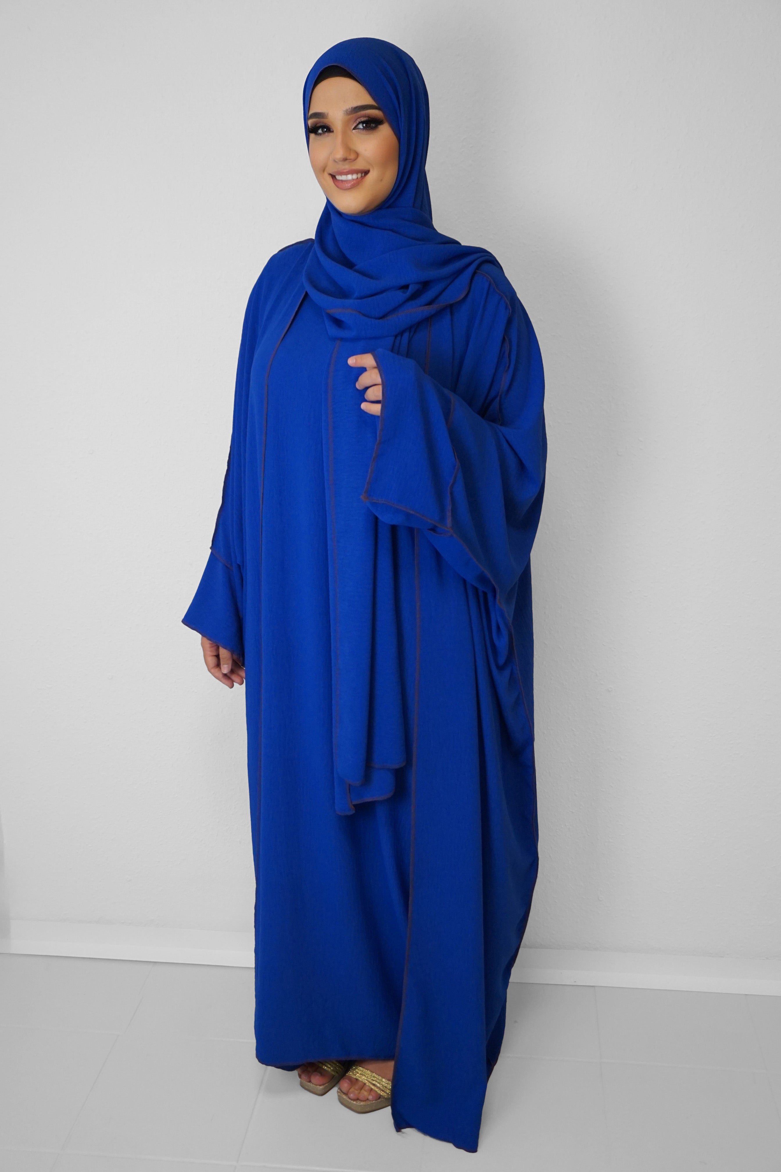 Abaya Naima Leuchtblau