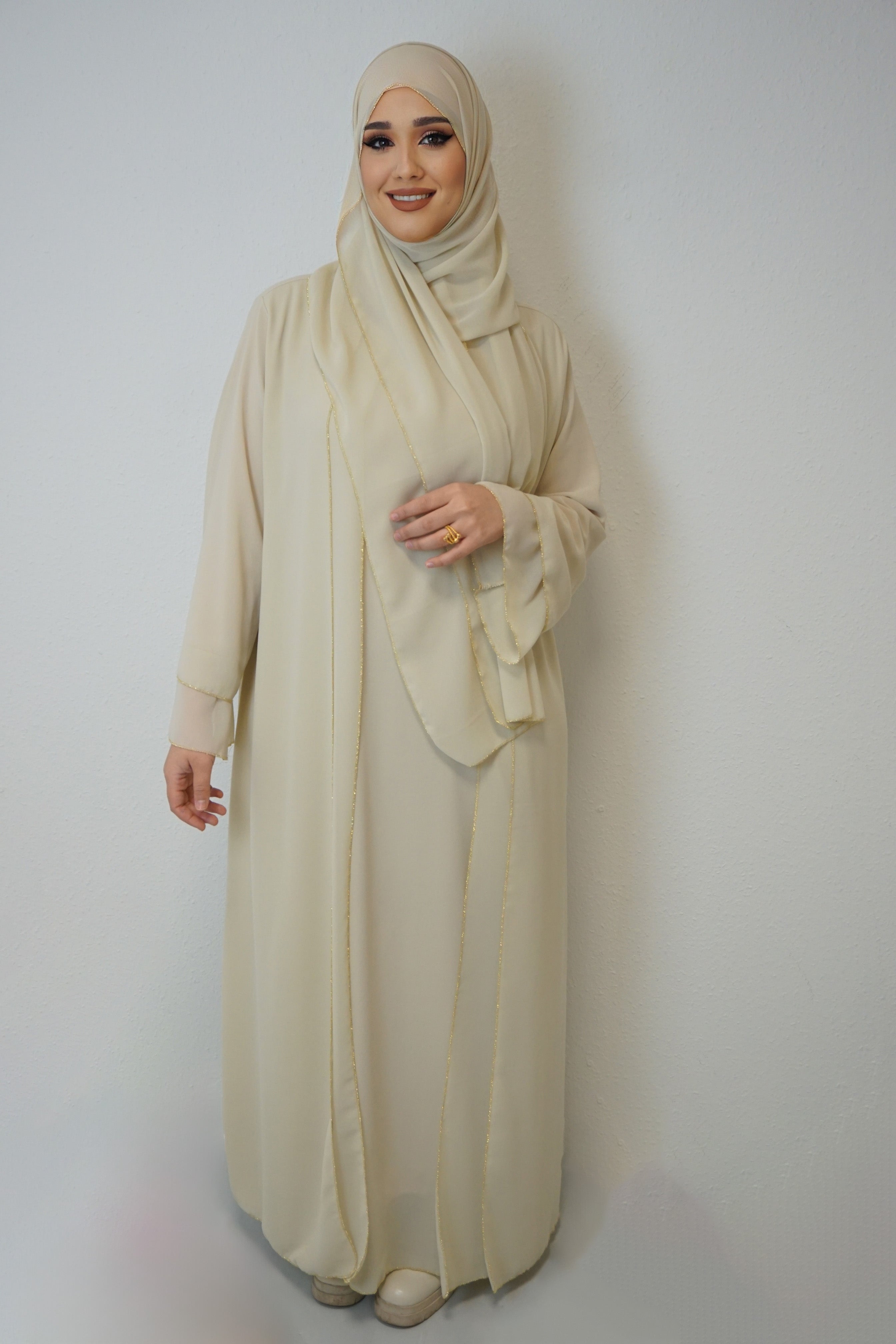 Abaya Imrana Beige