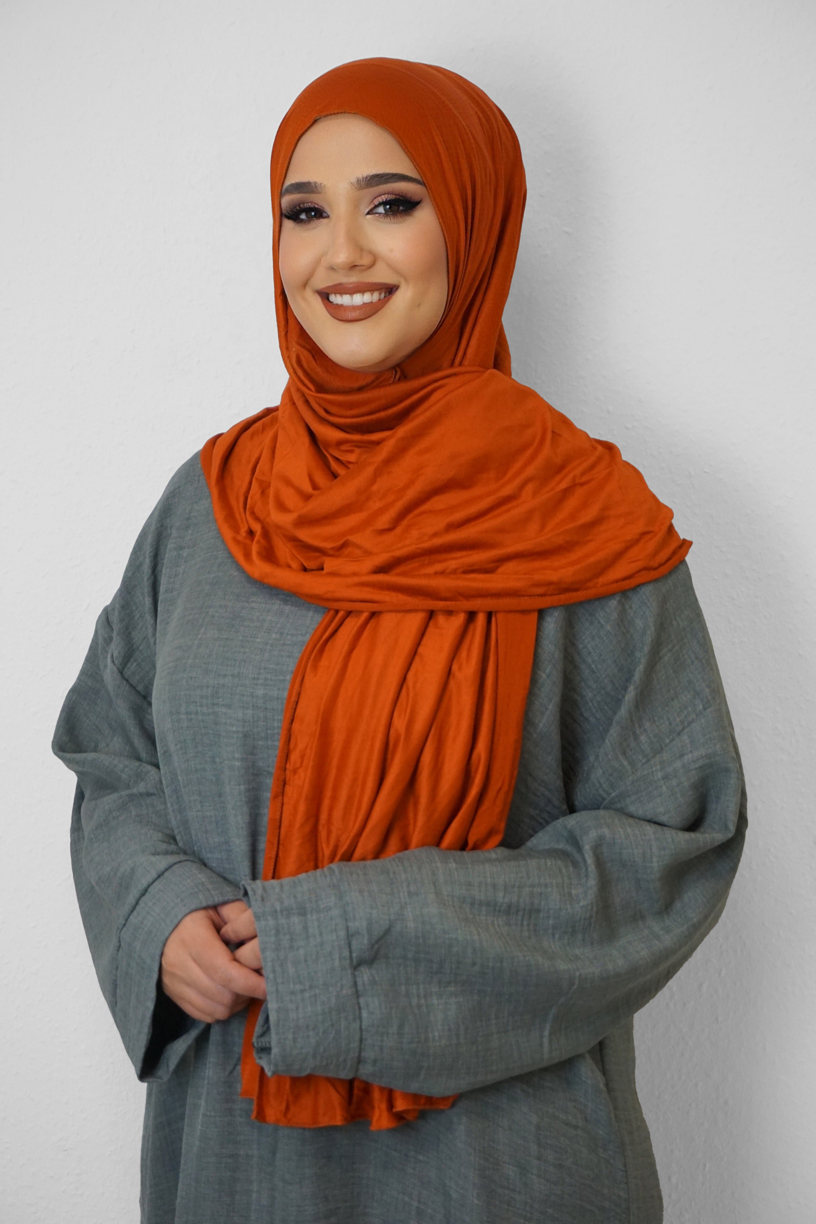Jersey Hijab Fiza Orange
