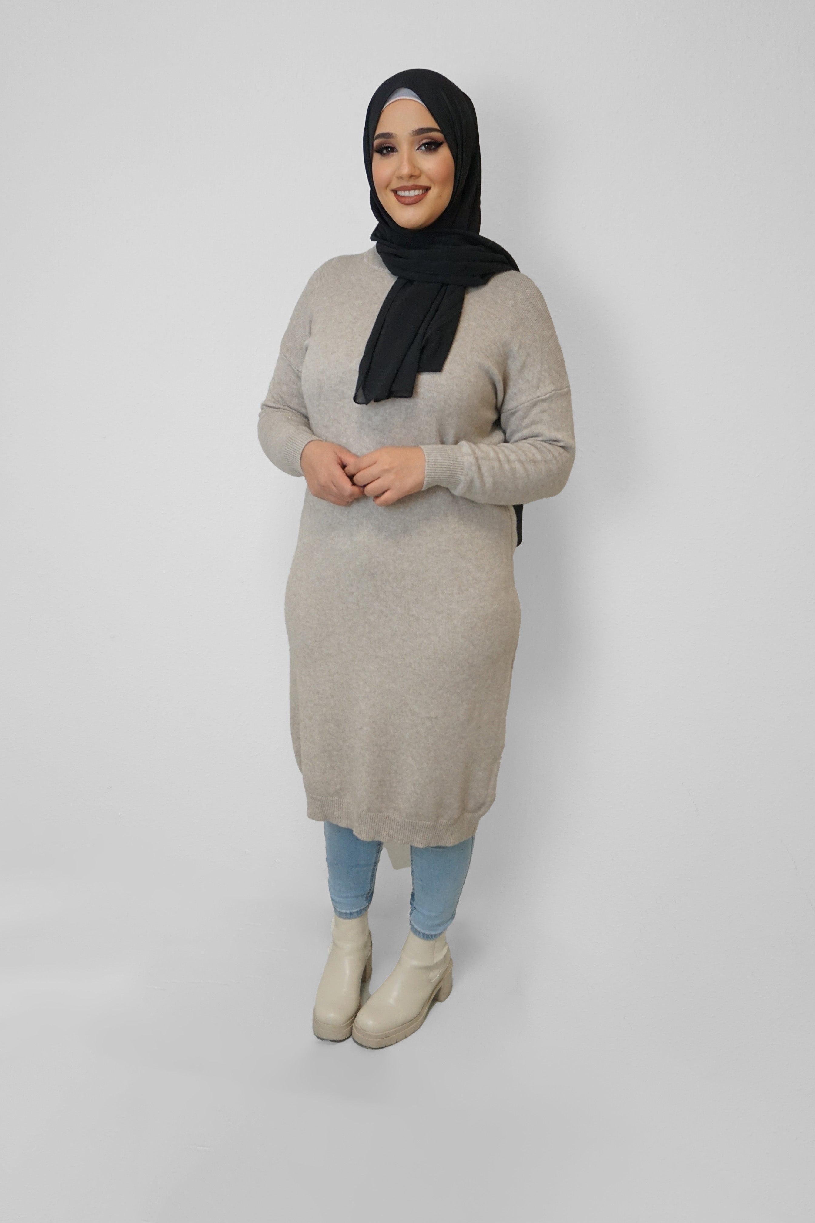 Oversize Pullover Sabiha Taupe