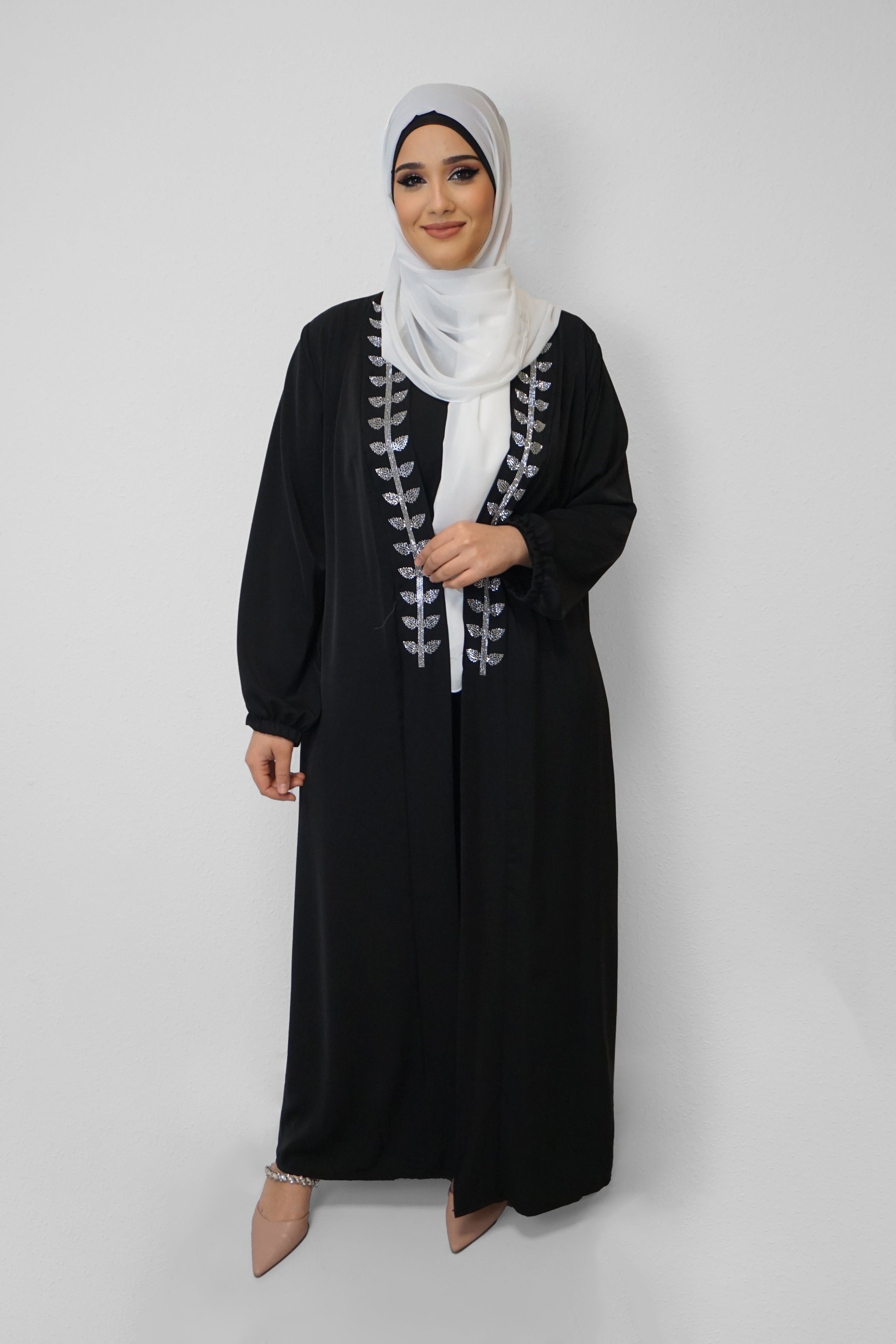 Abaya Charlyn Schwarz