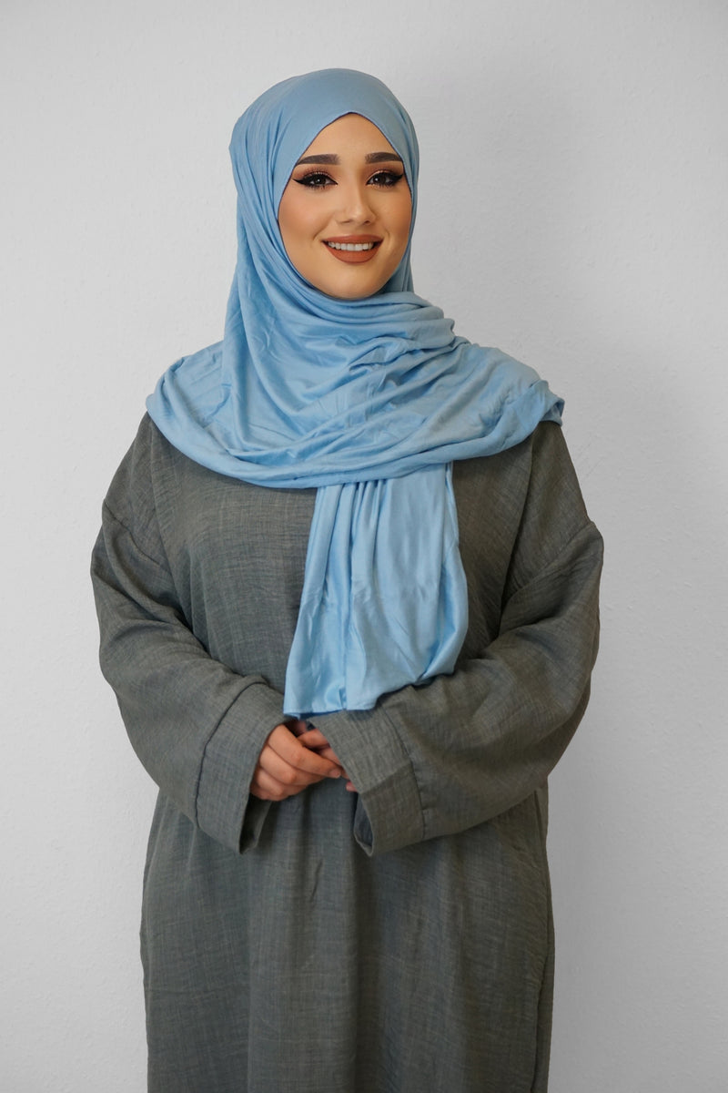 Jersey Hijab Fiza Skyblue