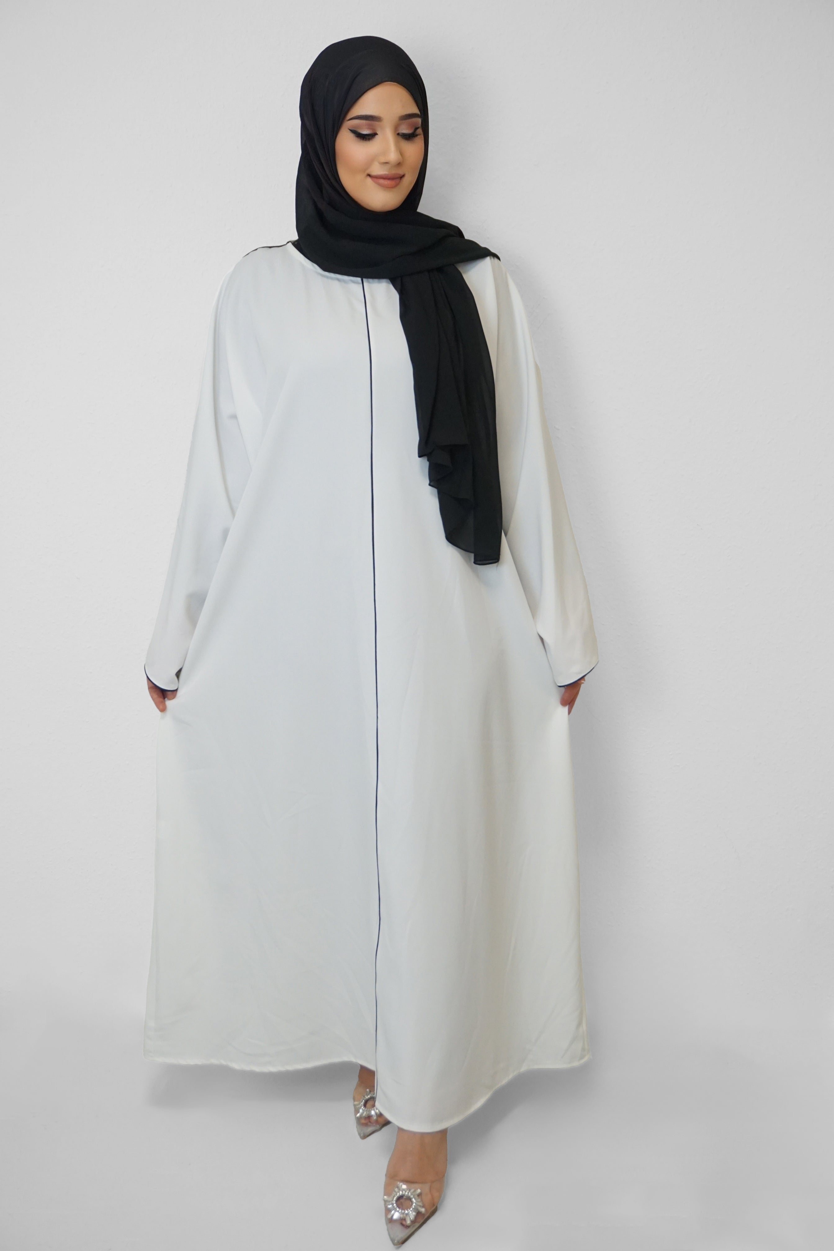 Abaya Erina Weiss