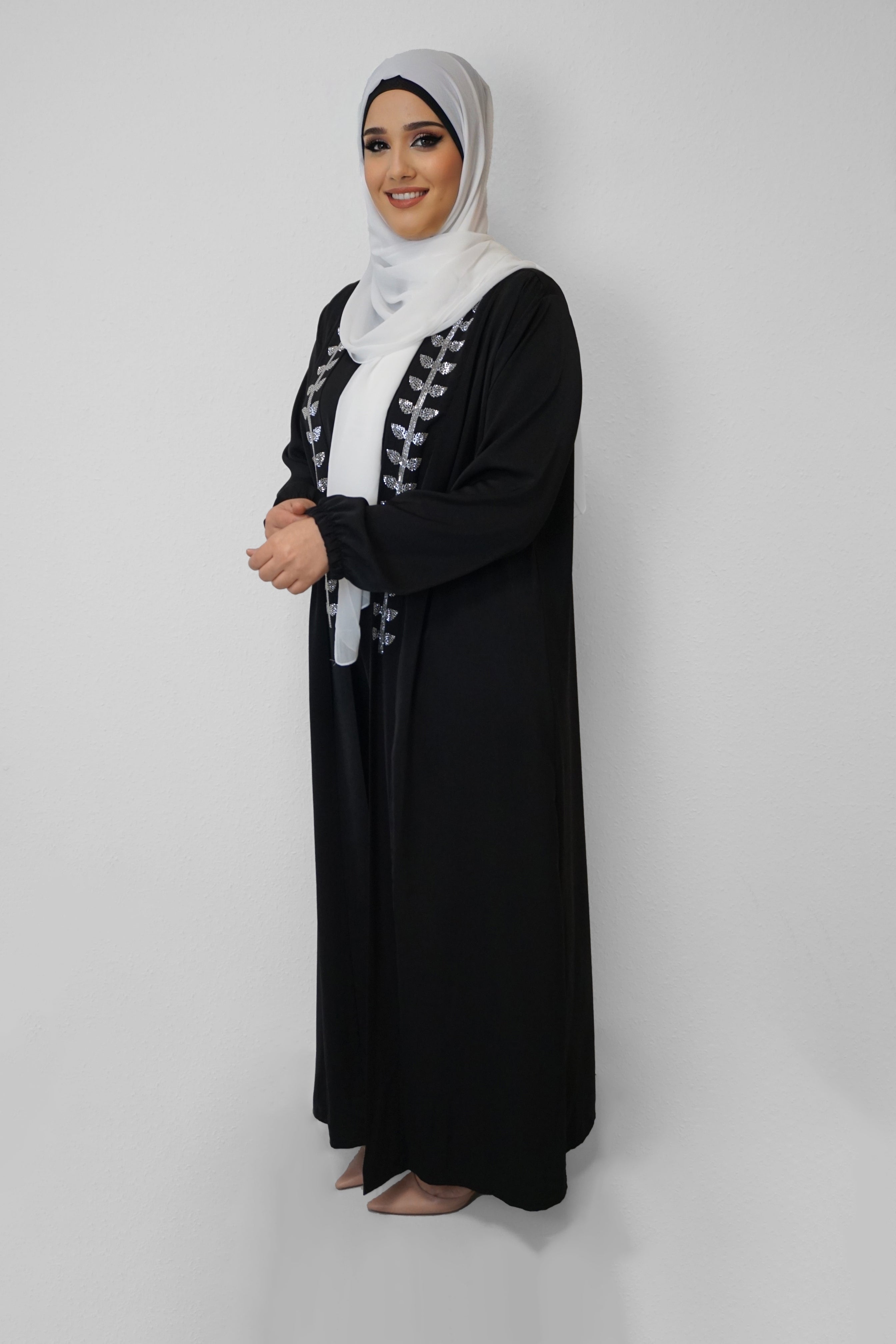 Abaya Charlyn Schwarz