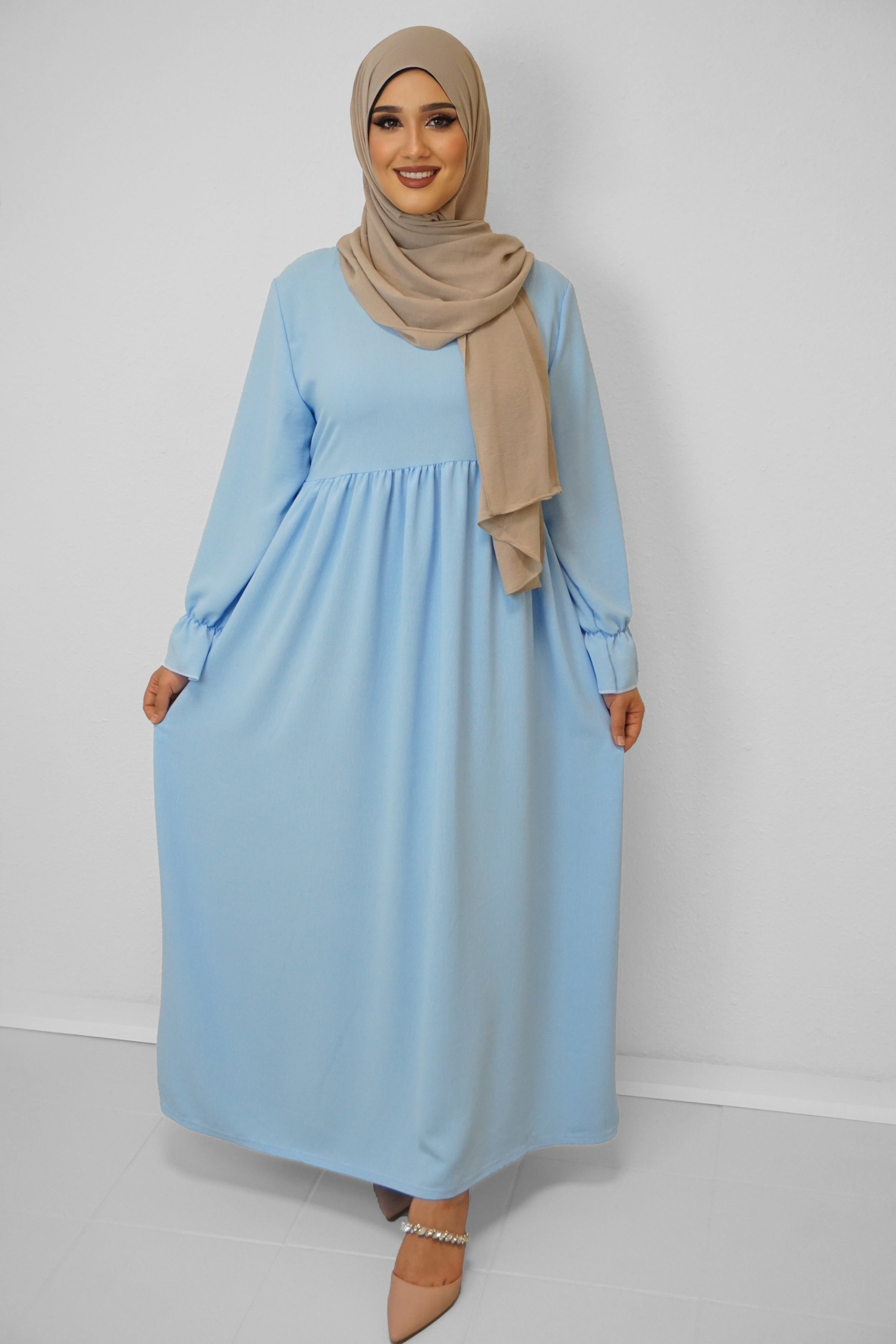 Jazz-Abaya Amna Wasserblau