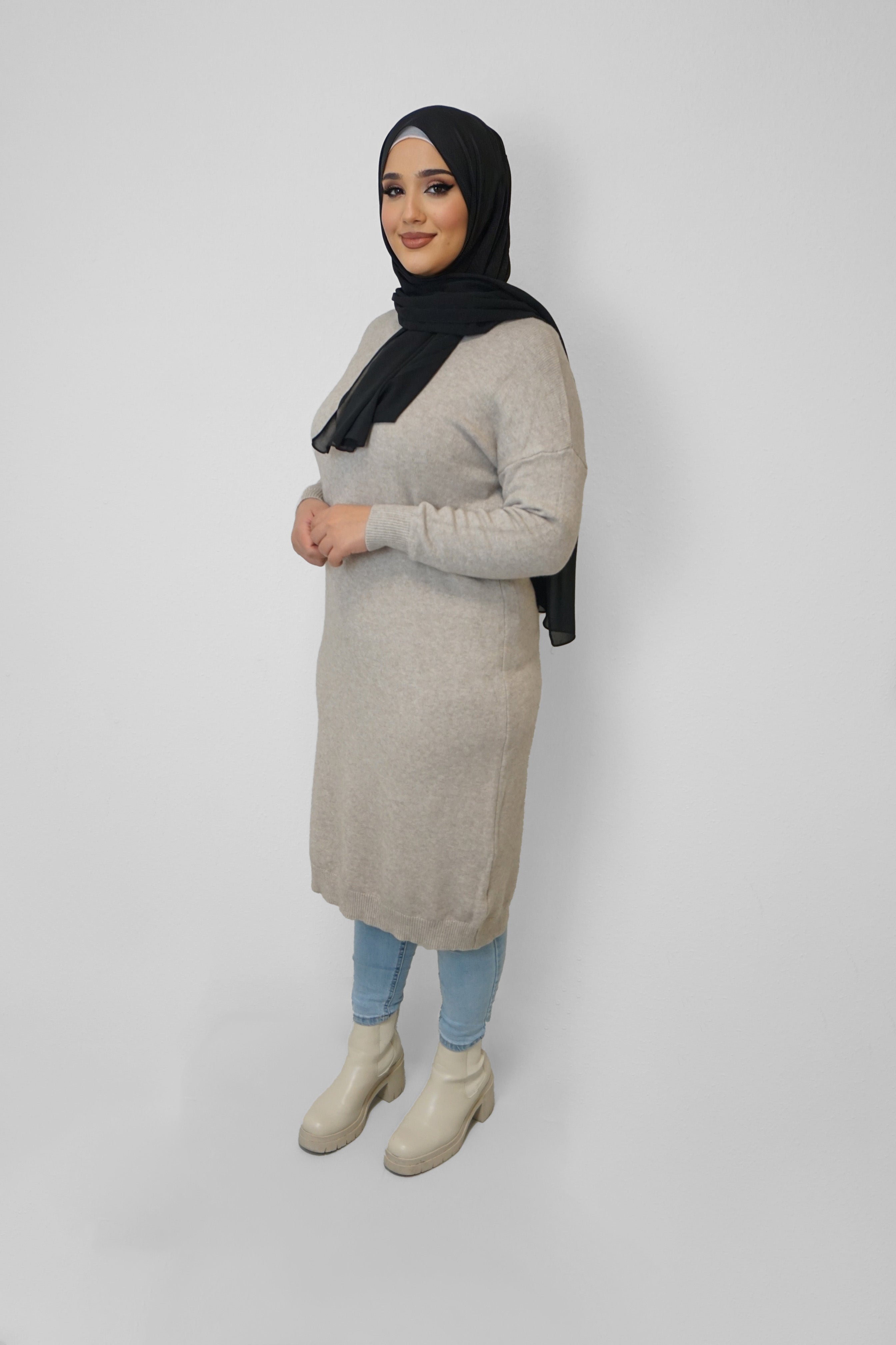 Oversize Pullover Sabiha Taupe