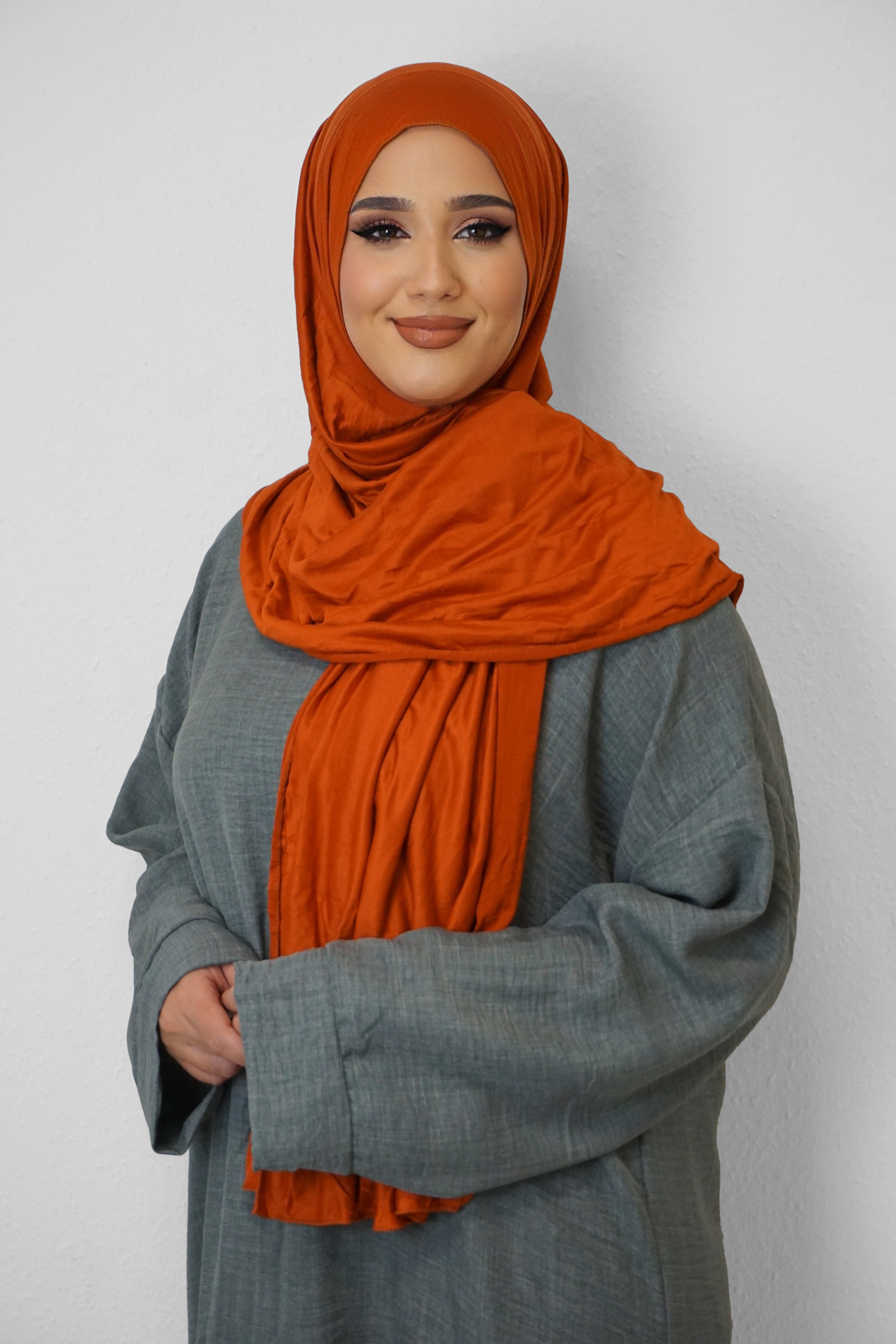 Jersey Hijab Fiza Orange