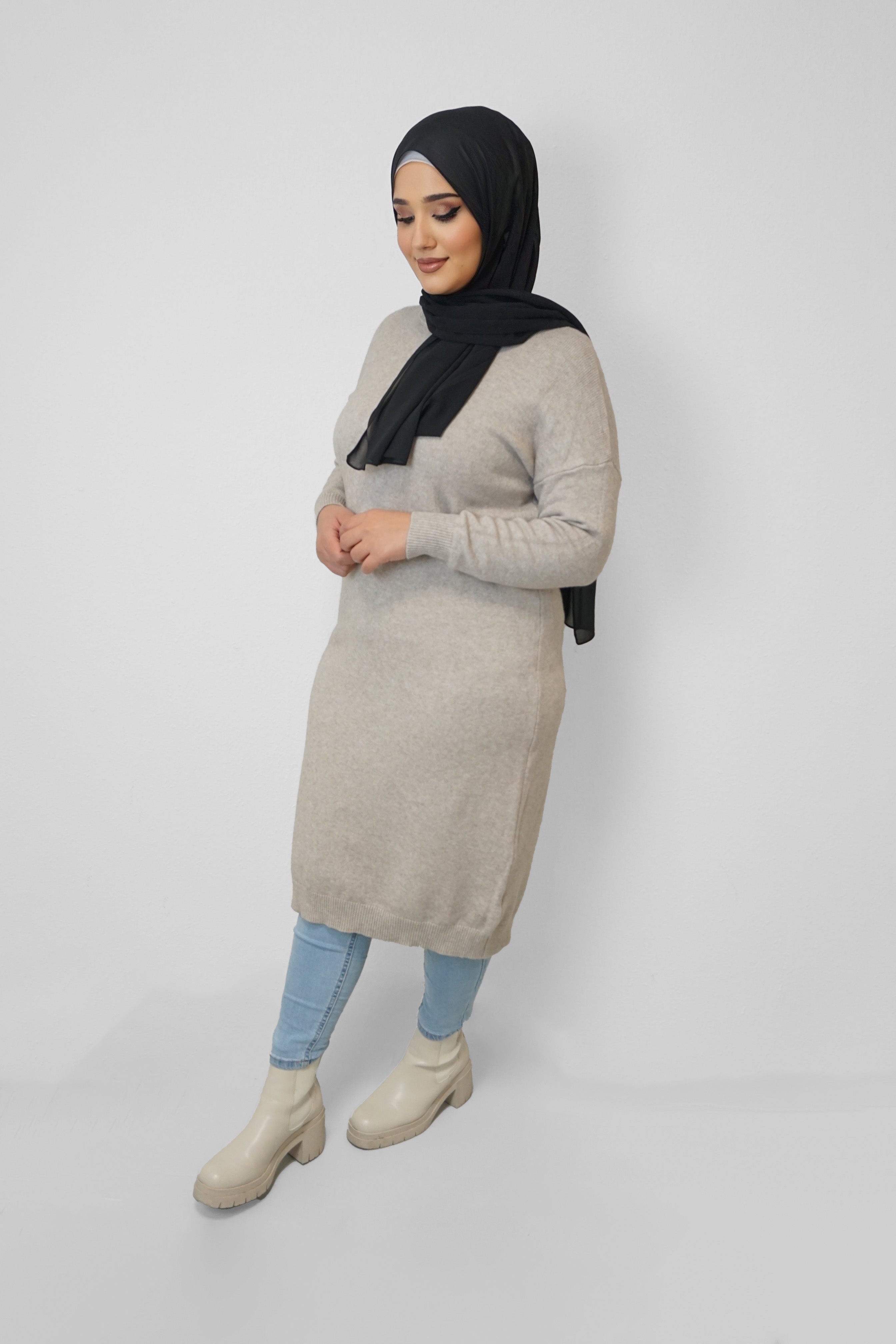 Oversize Pullover Sabiha Taupe