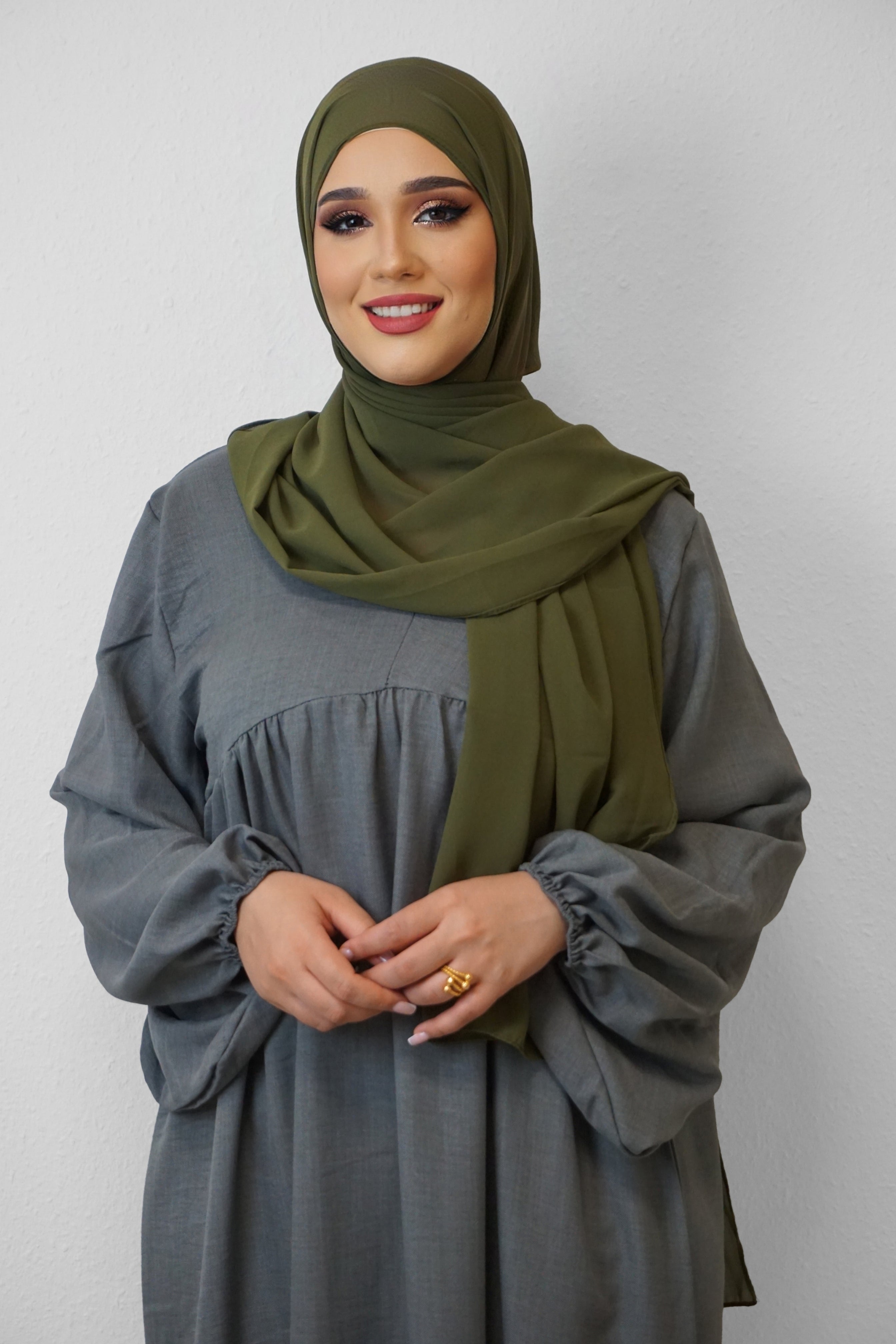 Chiffon XL Hijab Khaki
