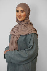Jersey Hijab Fiza Karamellbeige