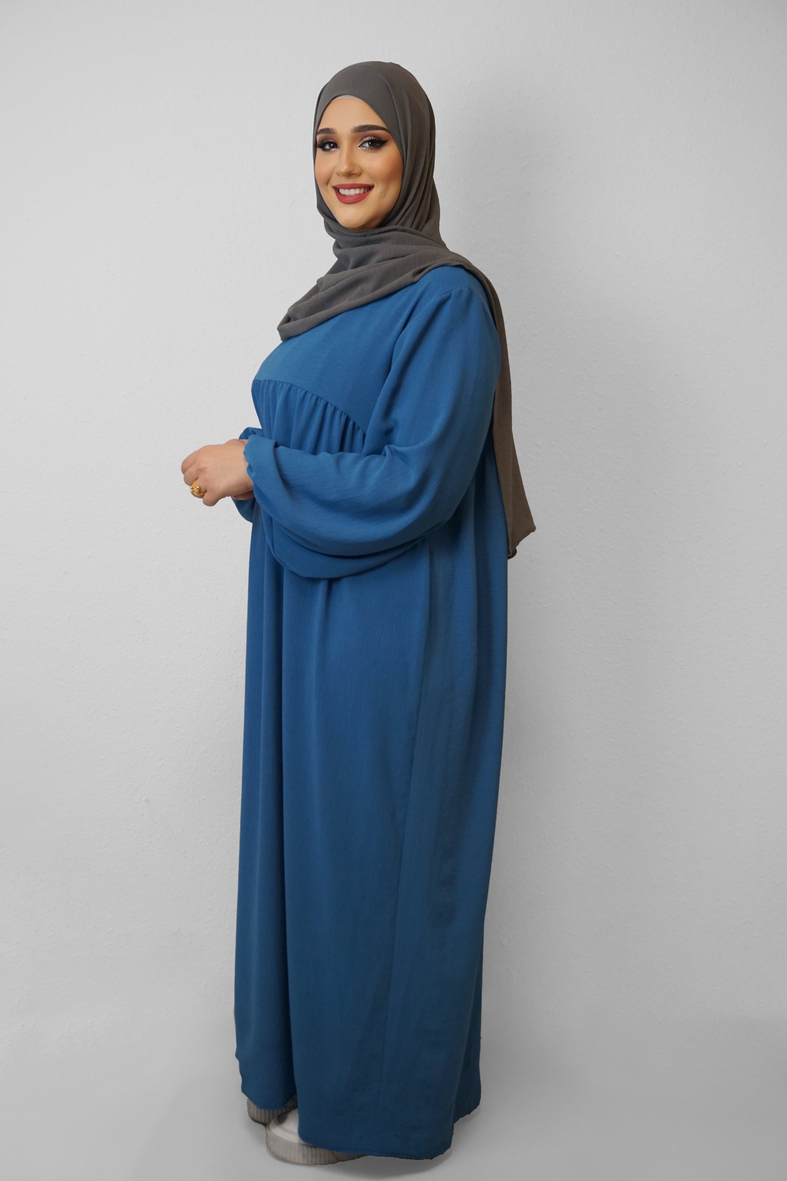 Abaya Faryal Jeansblau