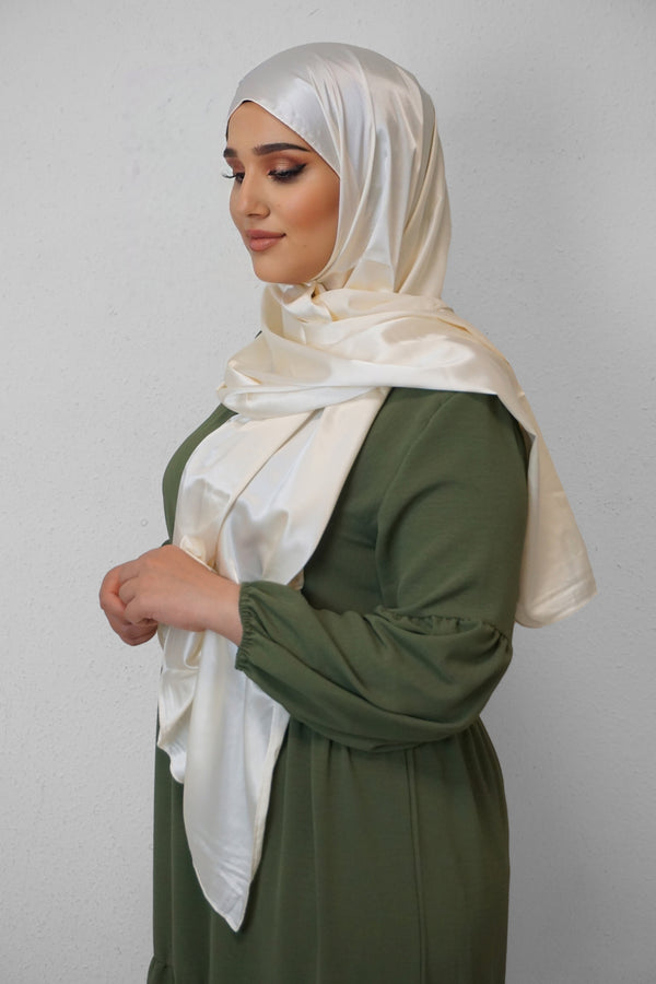 Satin Classic Hijab Zitrone