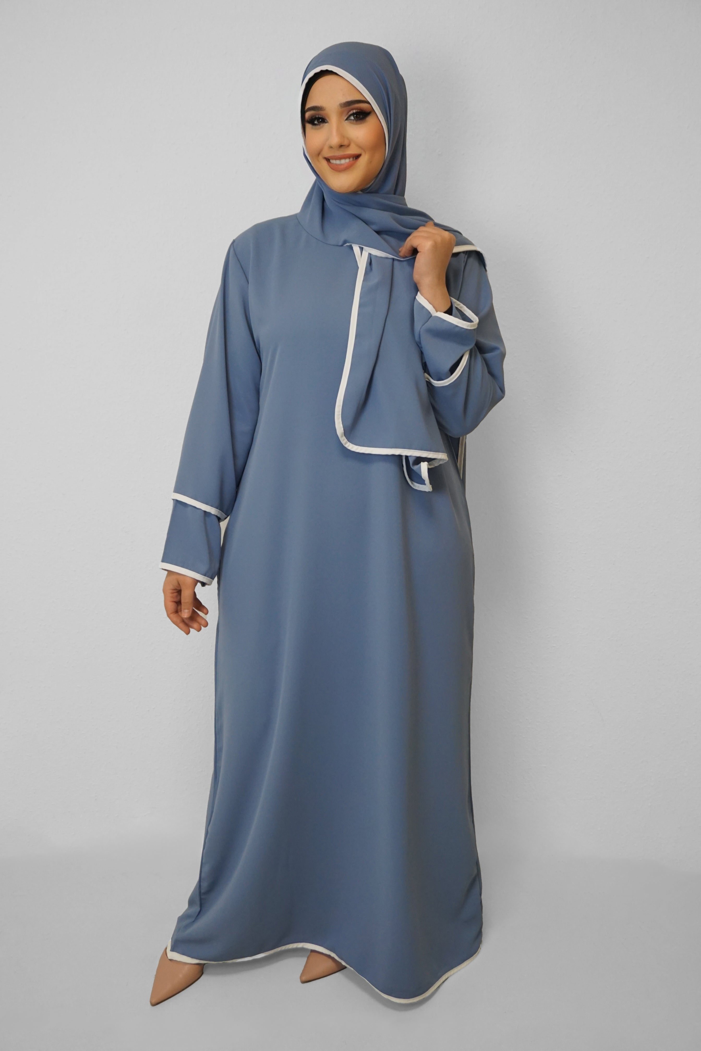 Abaya Kahleda Hellblau